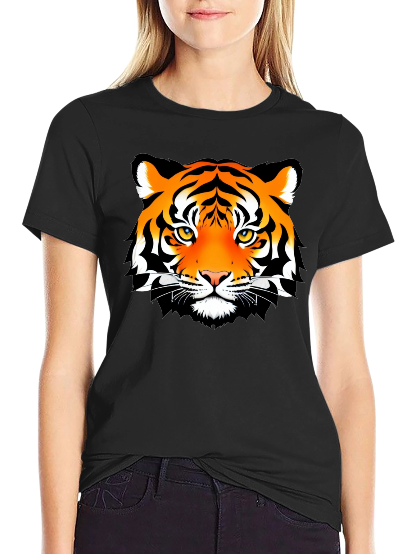 Bold Tiger Graphic T-Shirt