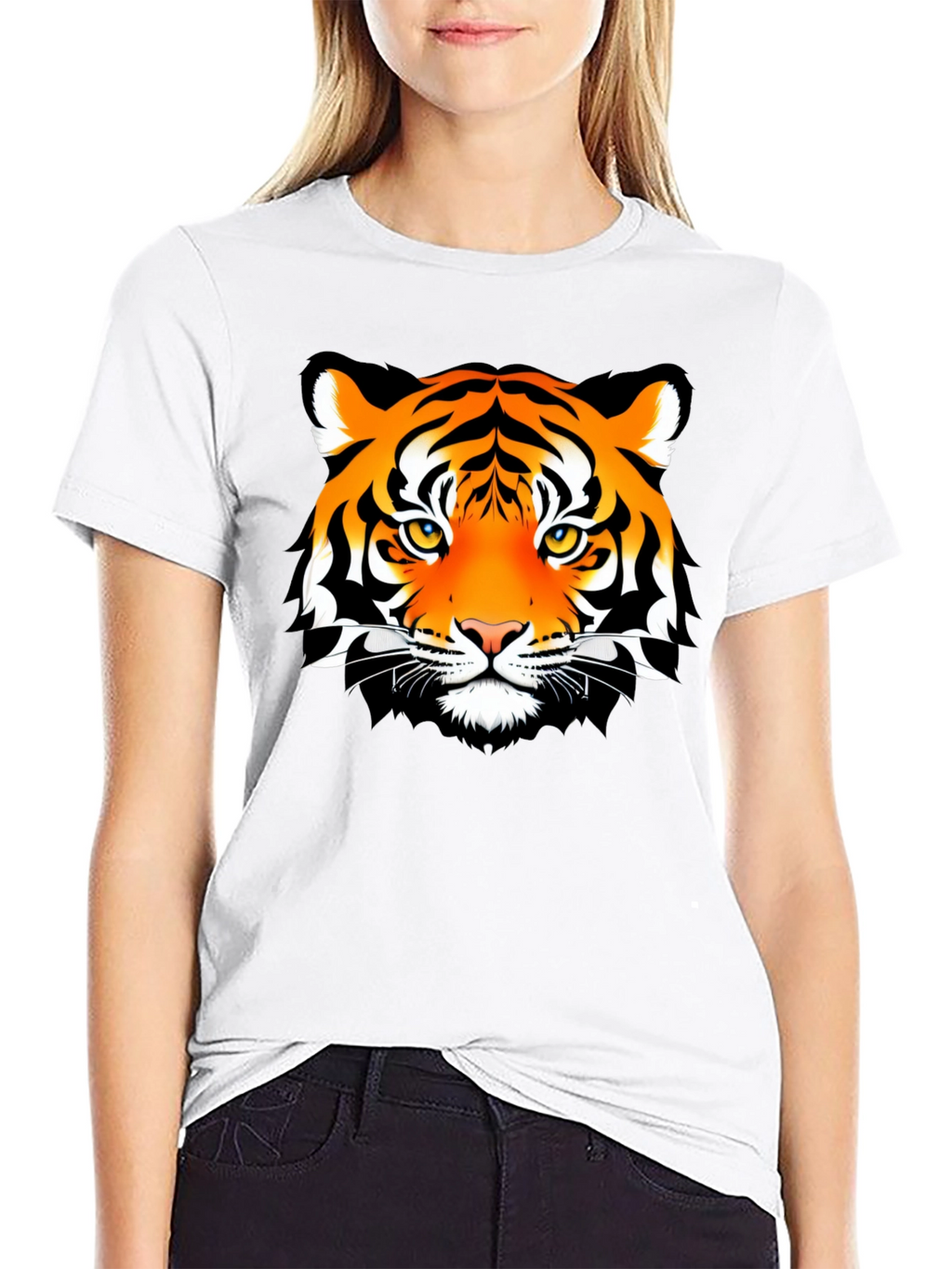Bold Tiger Graphic T-Shirt