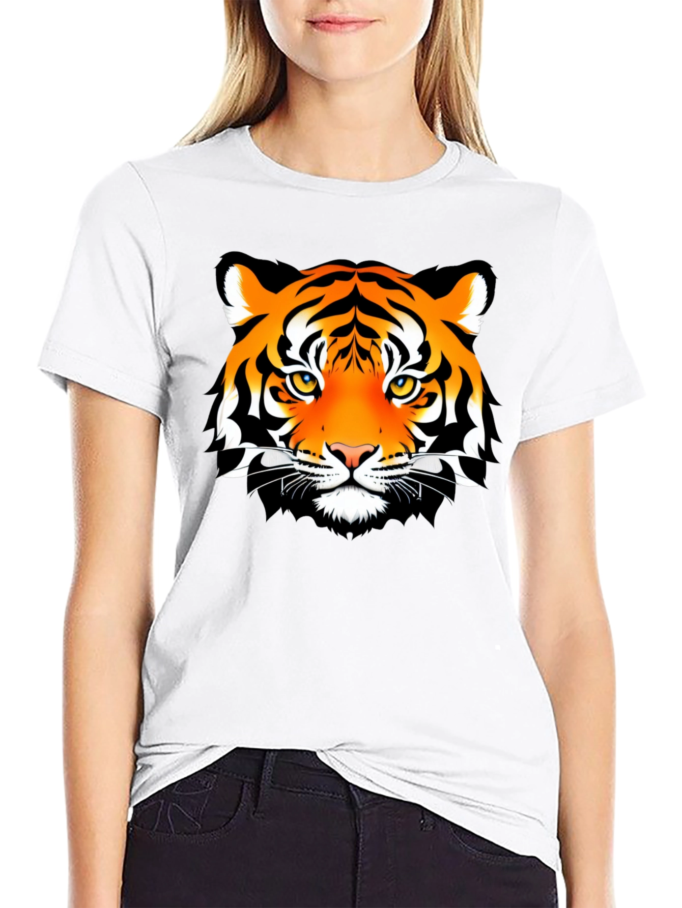 Bold Tiger Graphic T-Shirt