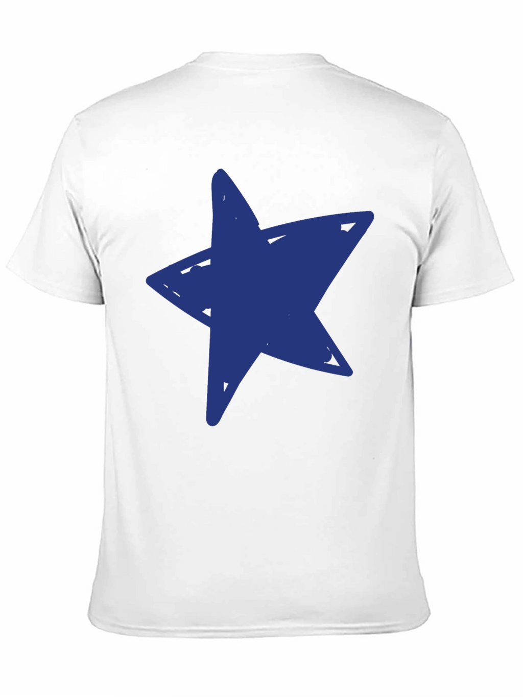 Blue Star Graphic Black T-Shirt