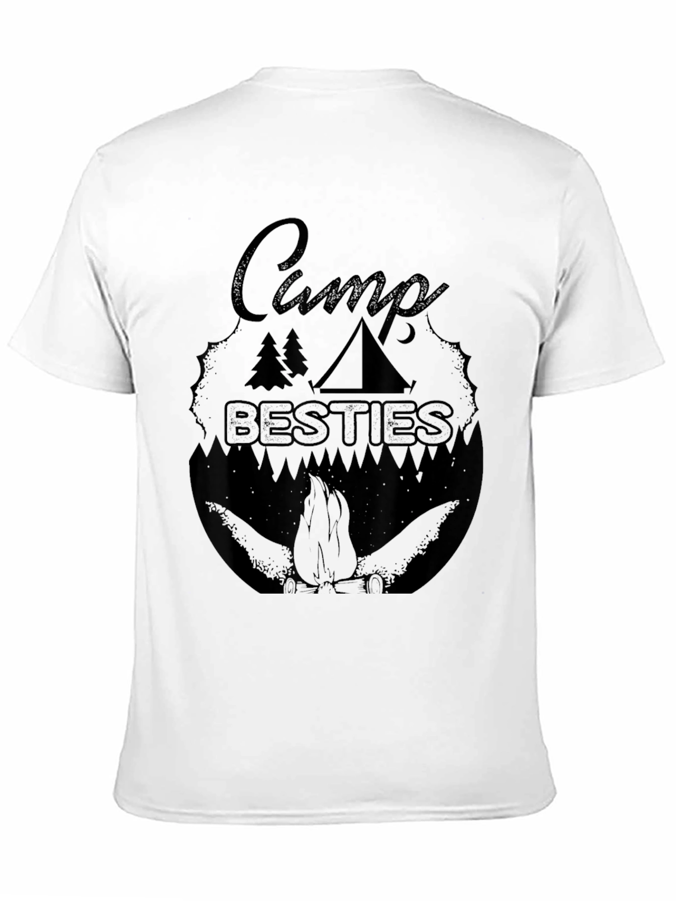 Camp Besties Graphic Tee - Black Camping T-Shirt