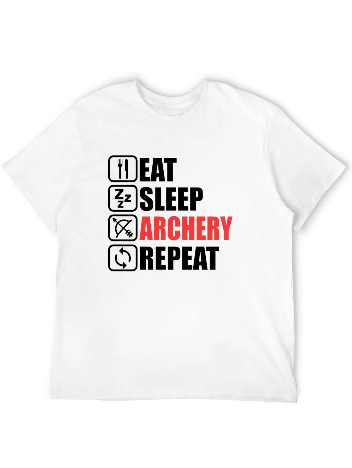 Eat Sleep Archery Repeat Graphic T-Shirt