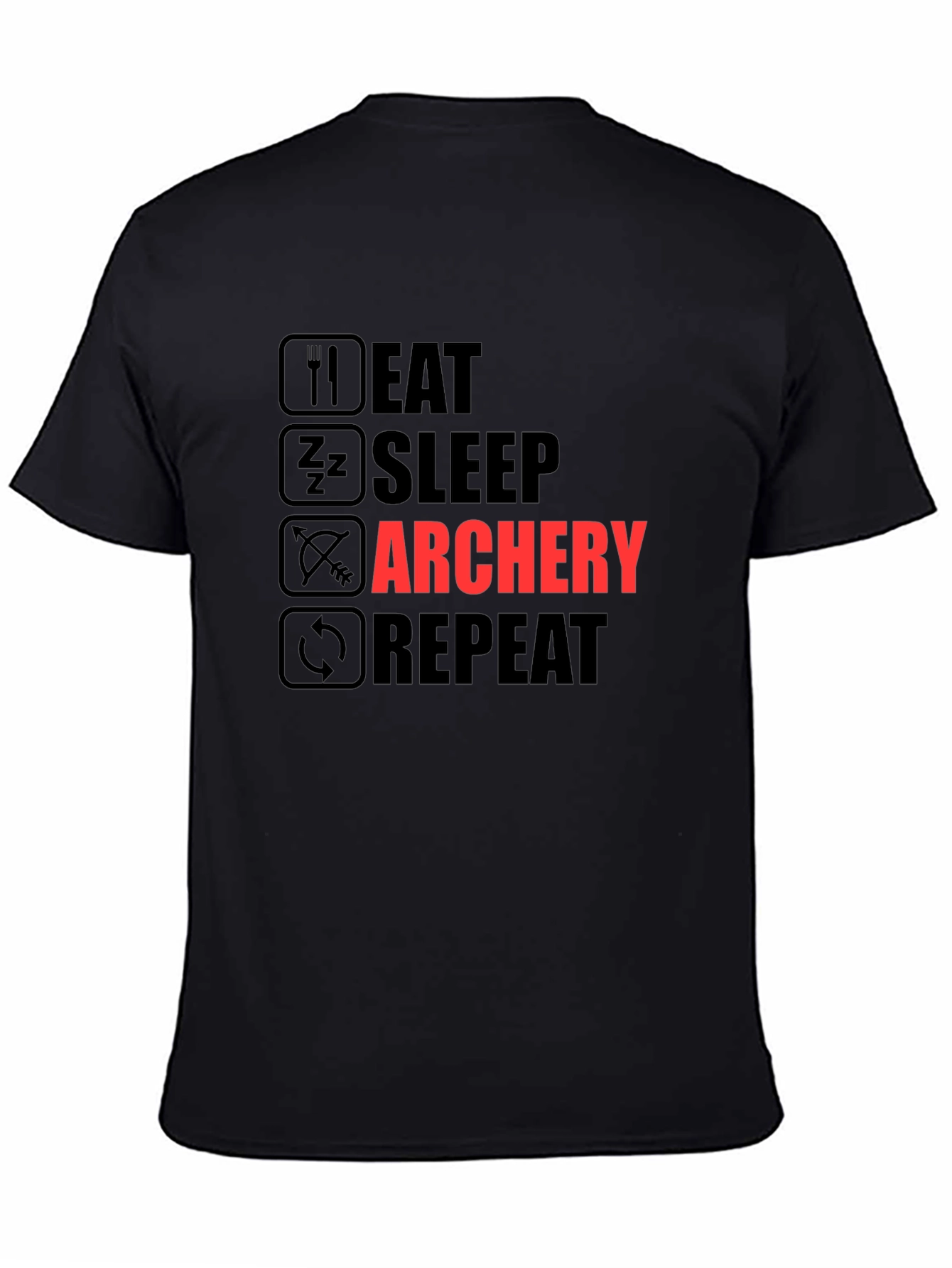 Eat Sleep Archery Repeat Graphic T-Shirt