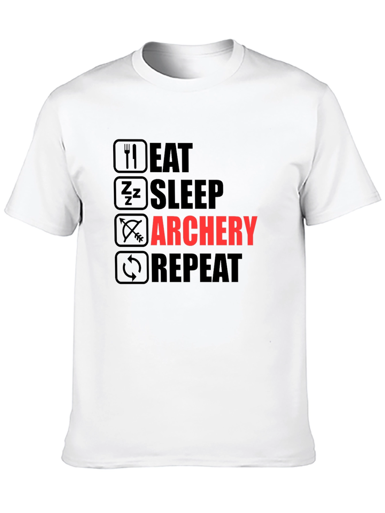 Eat Sleep Archery Repeat Graphic T-Shirt