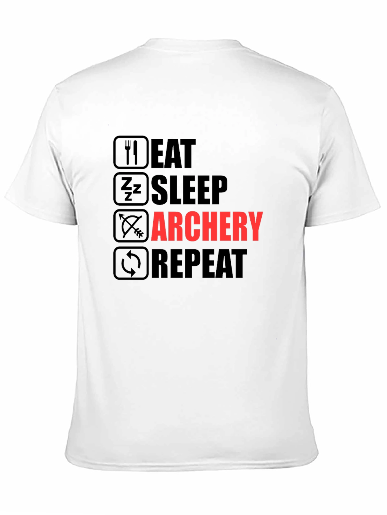 Eat Sleep Archery Repeat Graphic T-Shirt