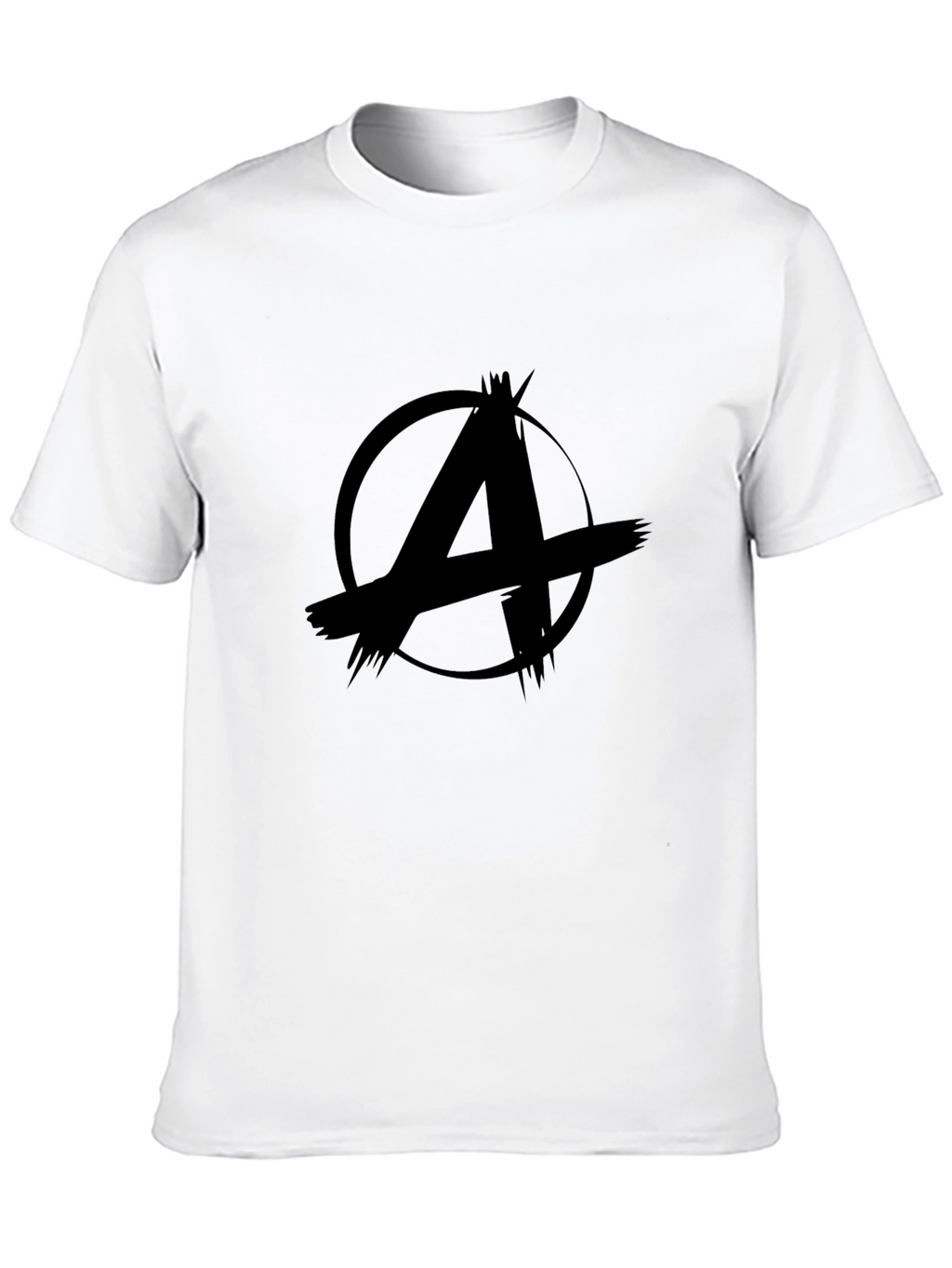 Anarchy Symbol Black Graphic T-Shirt
