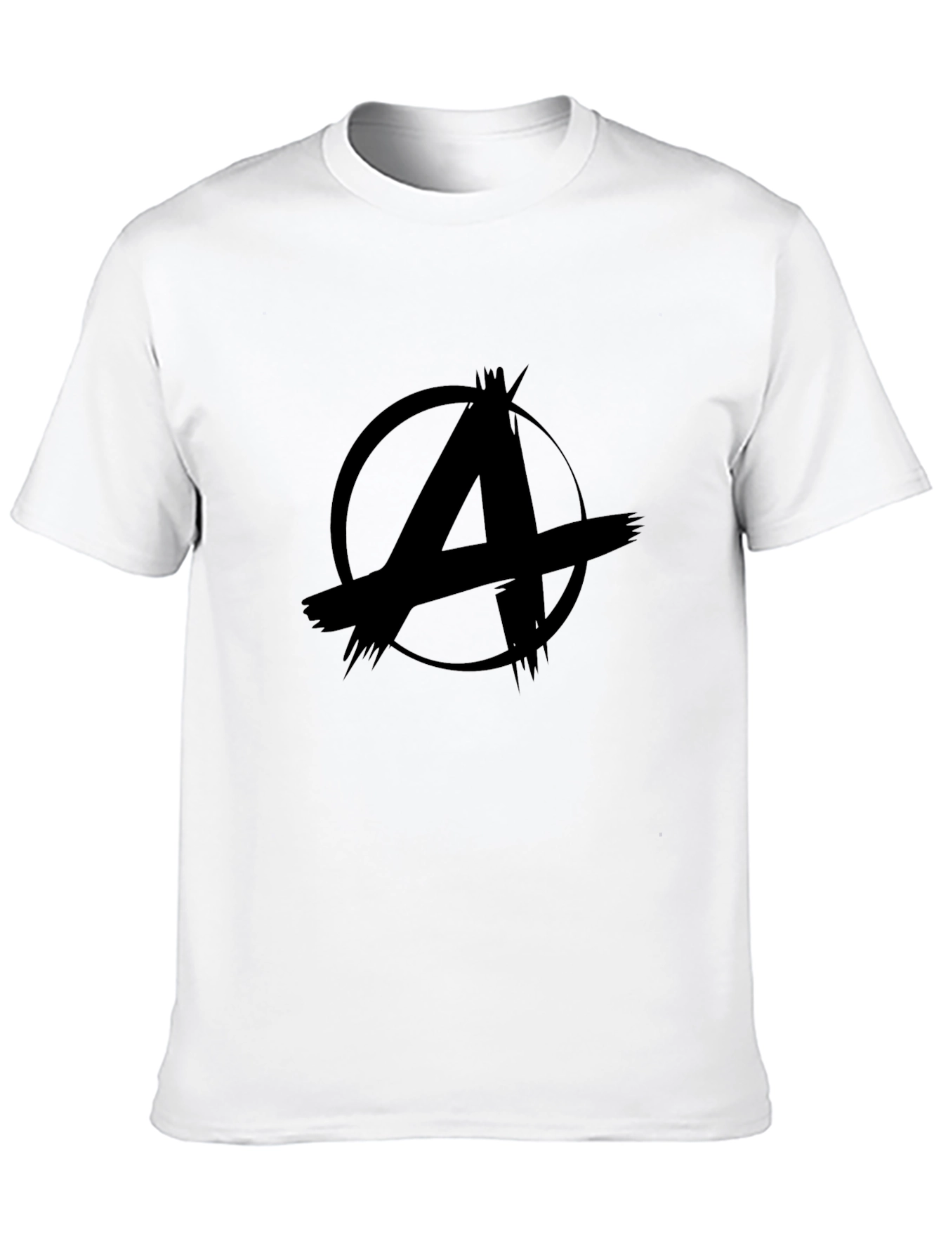 Anarchy Symbol Black Graphic T-Shirt