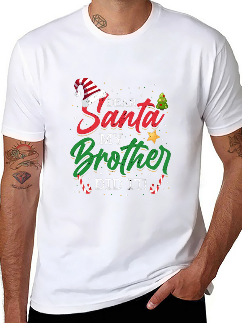 Dear Santa My Brother Did It T-Shirt
