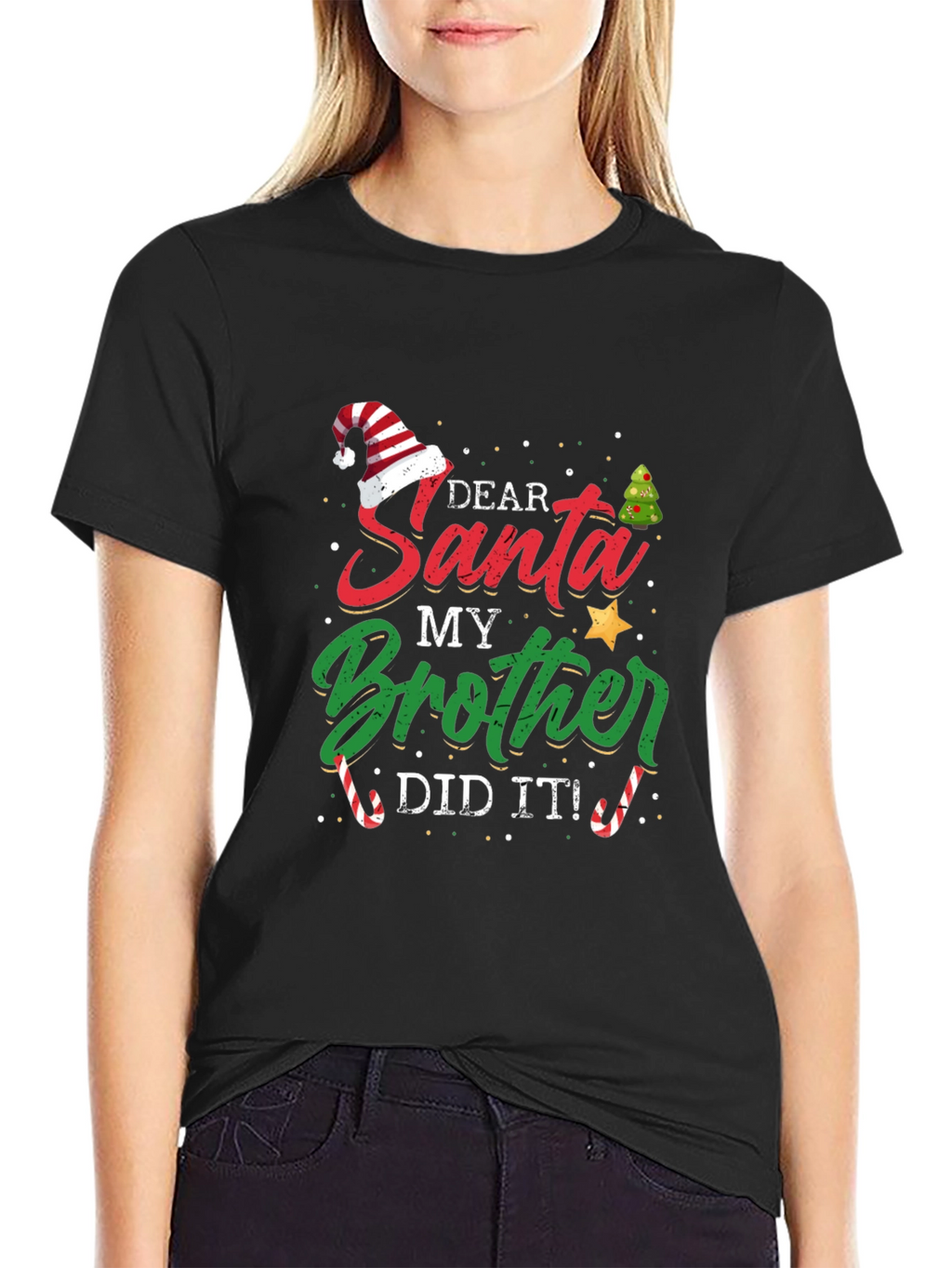 Dear Santa My Brother Did It T-Shirt