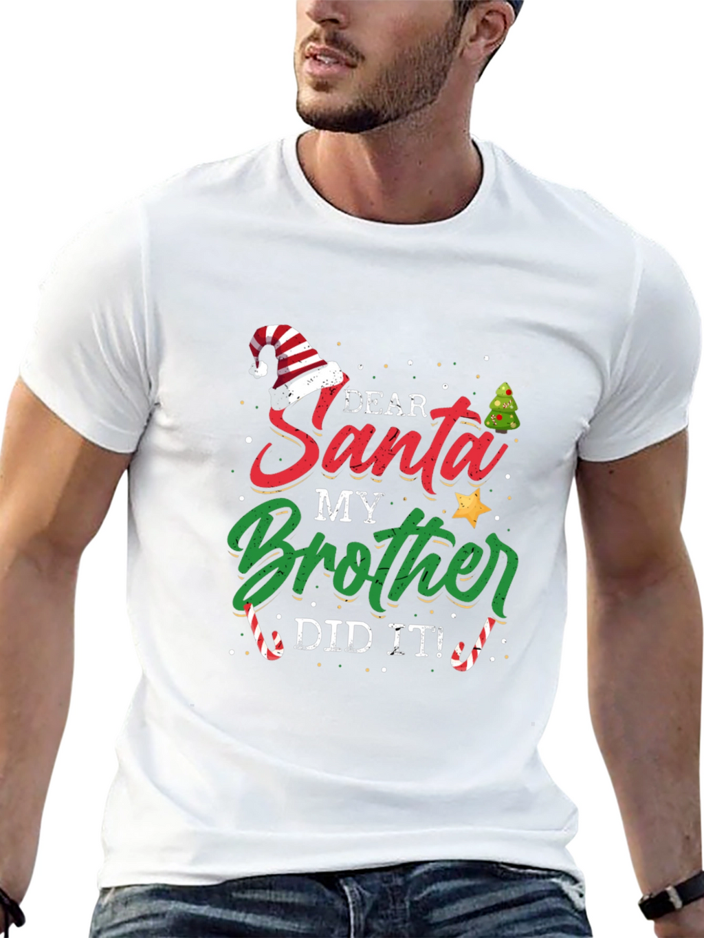 Dear Santa My Brother Did It T-Shirt