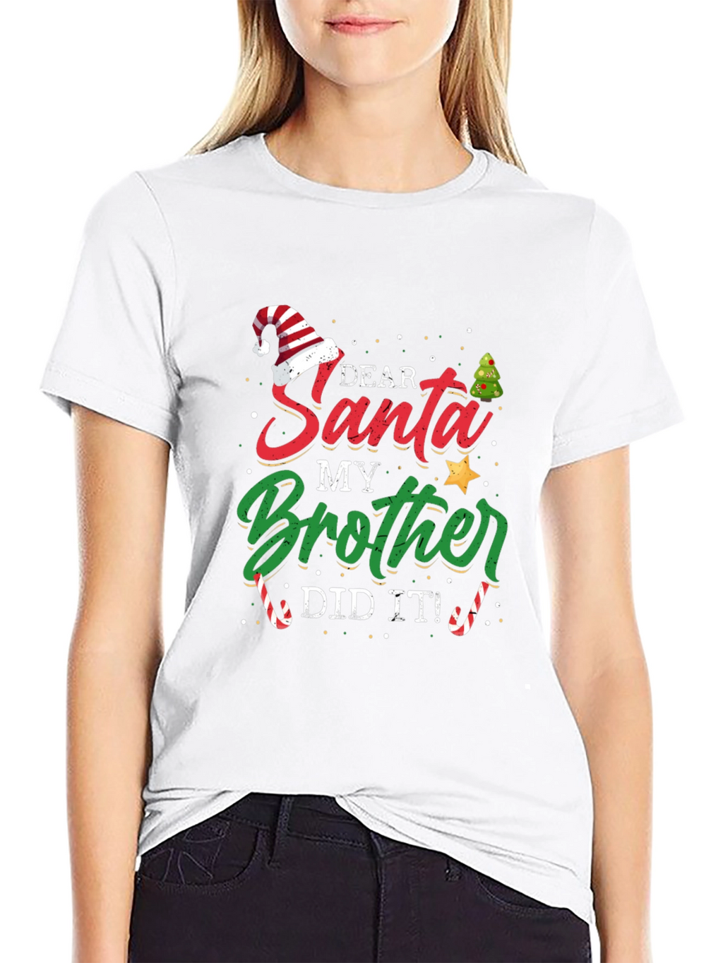 Dear Santa My Brother Did It T-Shirt
