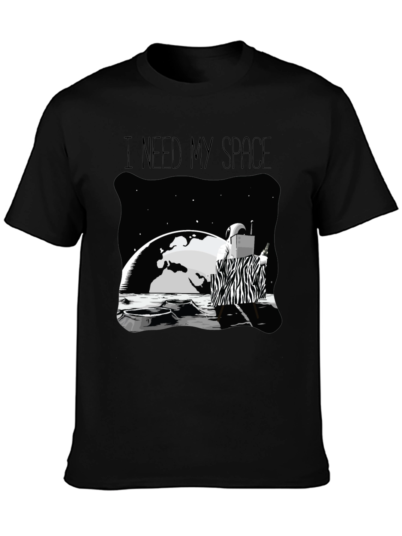 I Need My Space Graphic Tee - Unique Design Comfort Fit