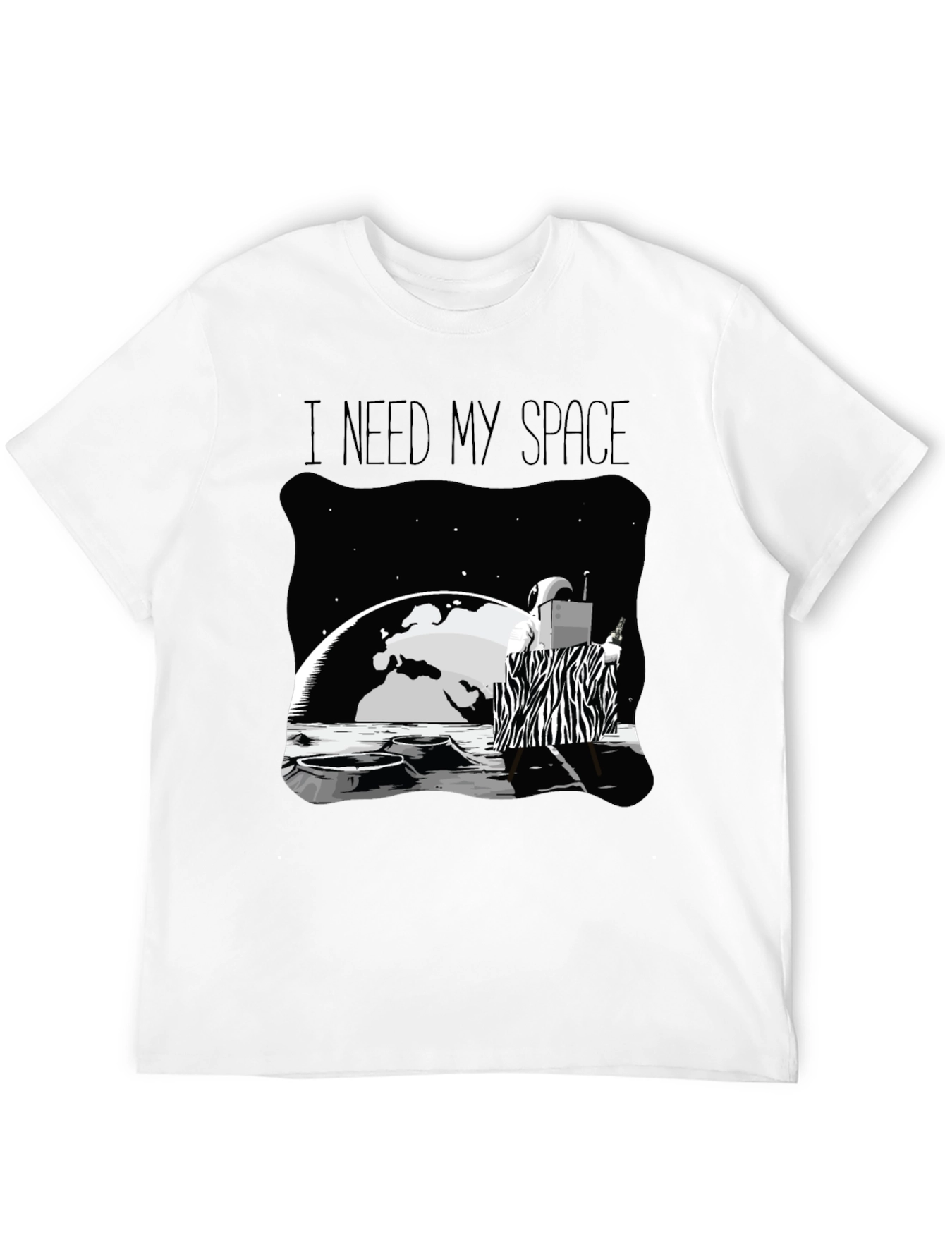 I Need My Space Graphic Tee - Unique Design Comfort Fit