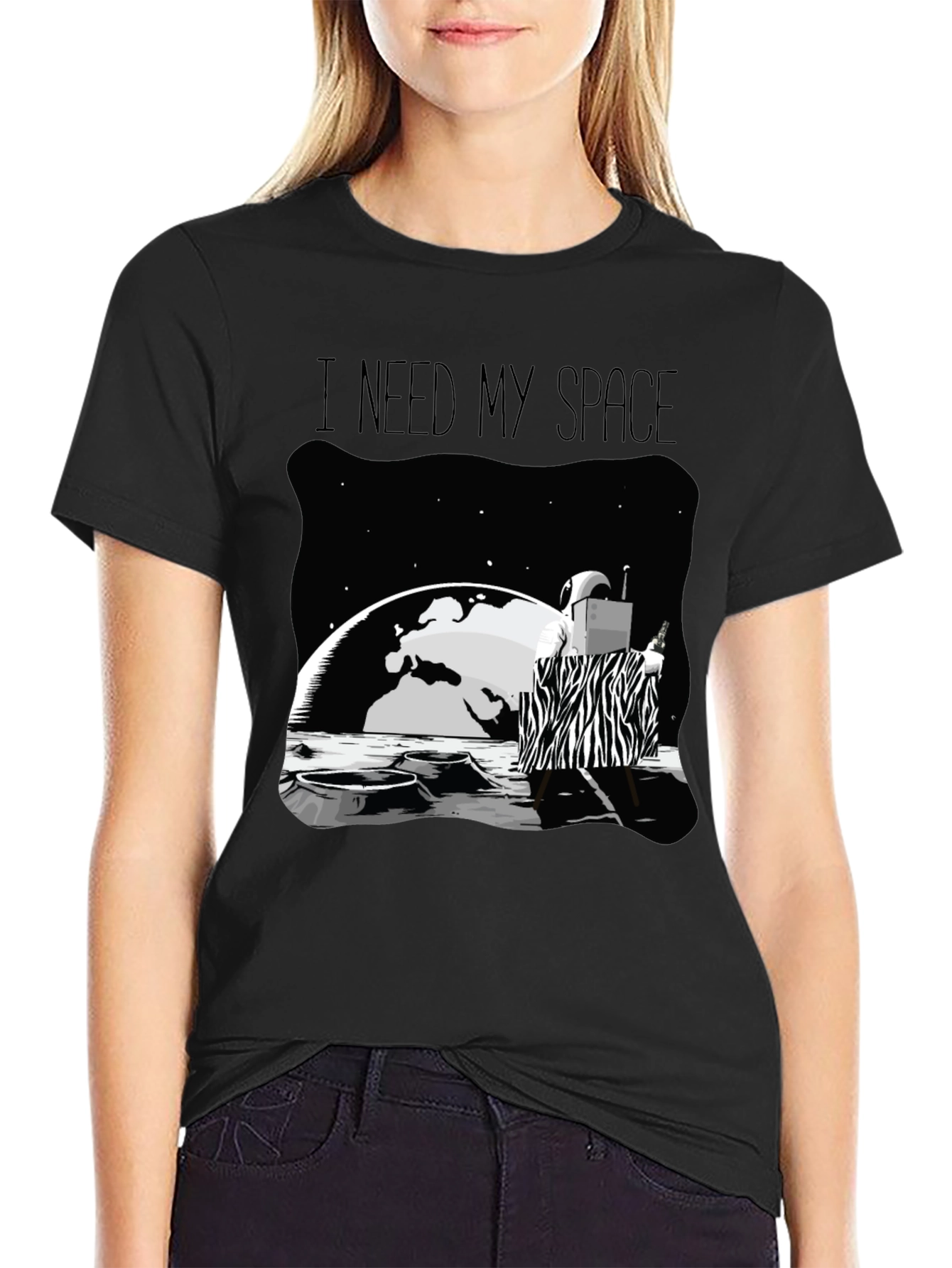 I Need My Space Graphic Tee - Unique Design Comfort Fit