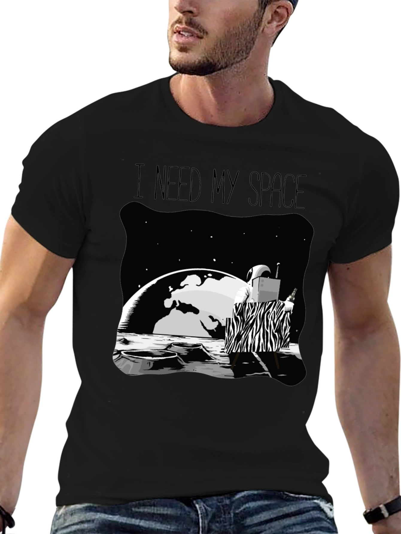 I Need My Space Graphic Tee - Unique Design Comfort Fit