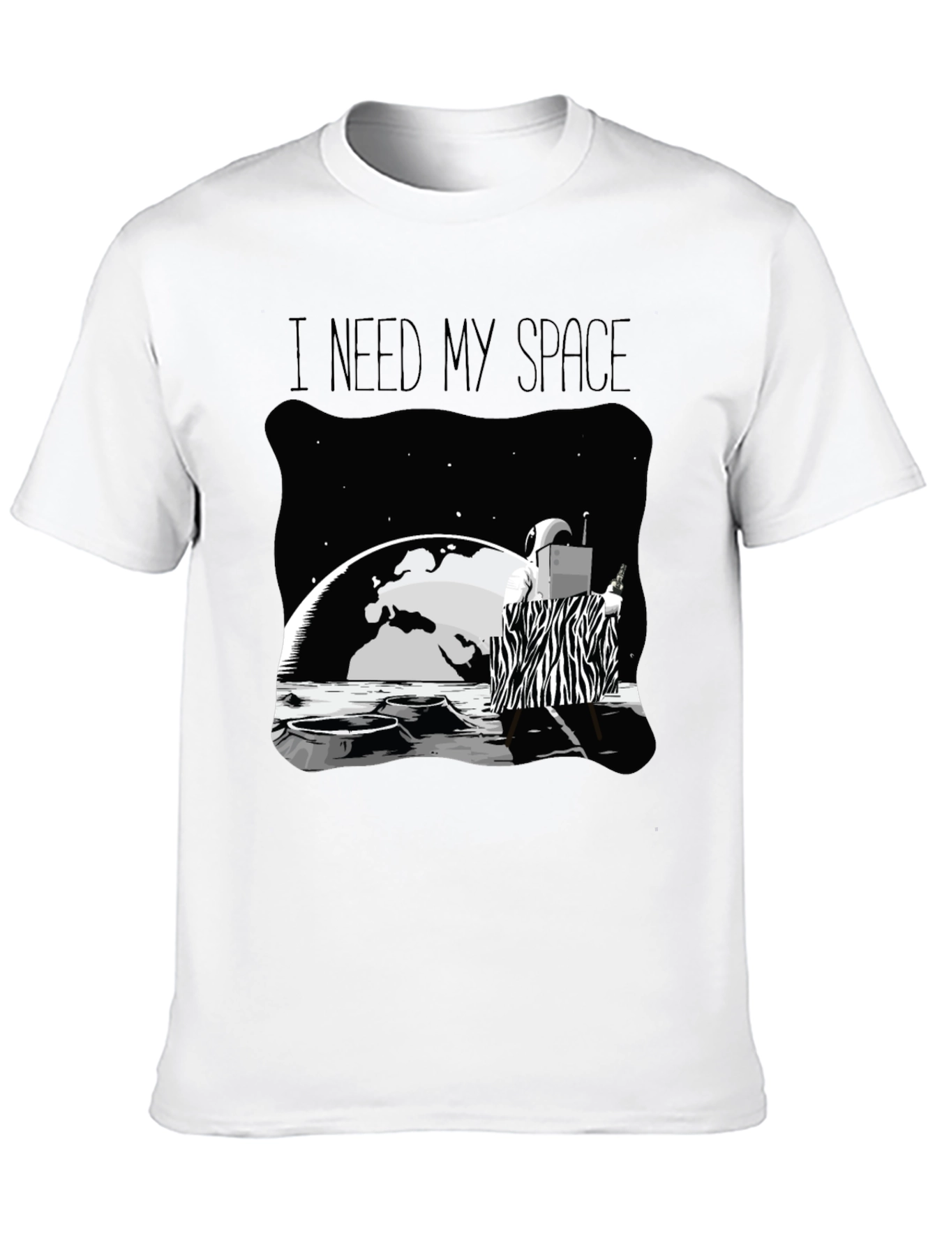 I Need My Space Graphic Tee - Unique Design Comfort Fit