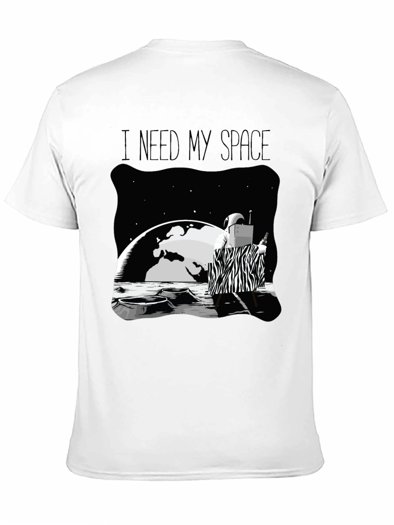 I Need My Space Graphic Tee - Unique Design Comfort Fit