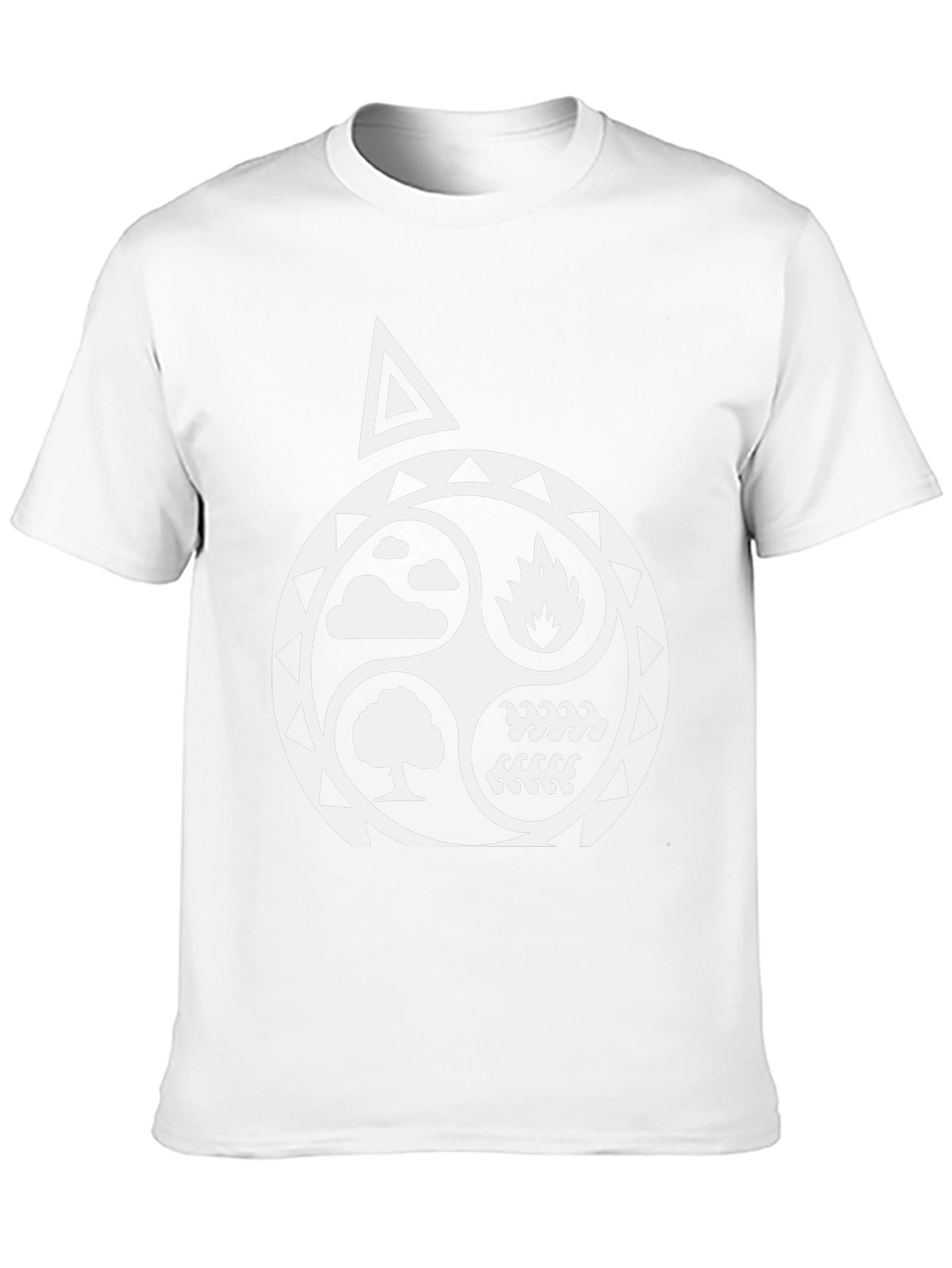 Elemental T-Shirt - Nature Fire Water Air Graphic Tee