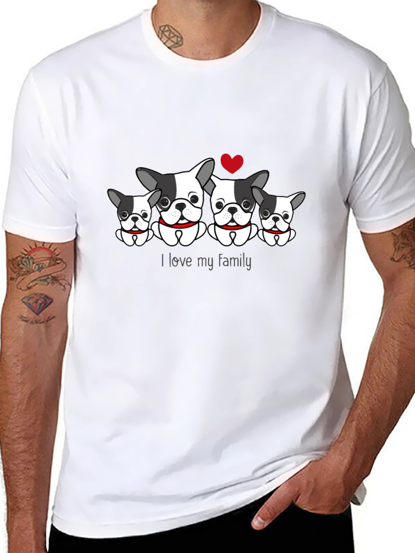 Dog Family T-Shirt - I Love My Family