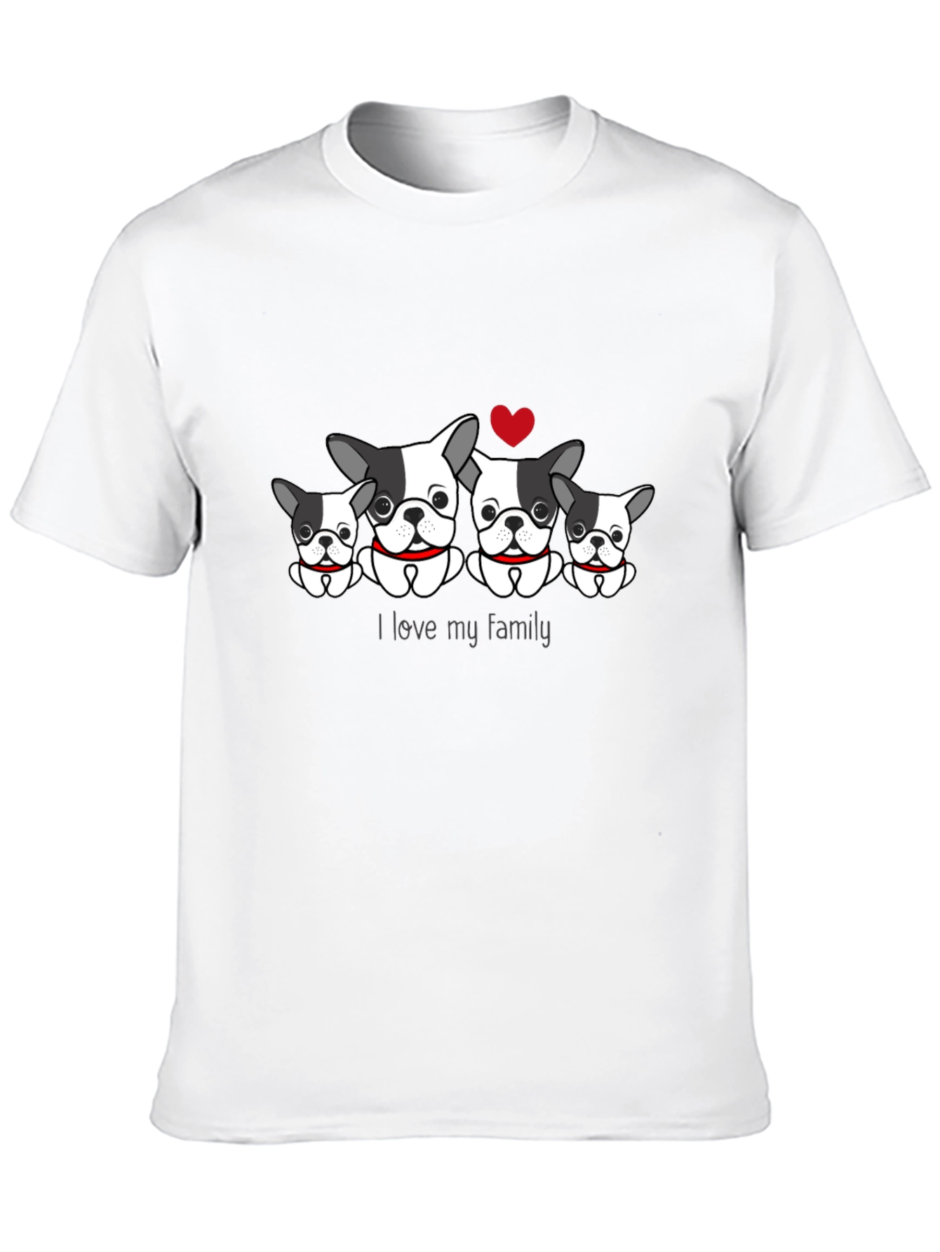 Dog Family T-Shirt - I Love My Family