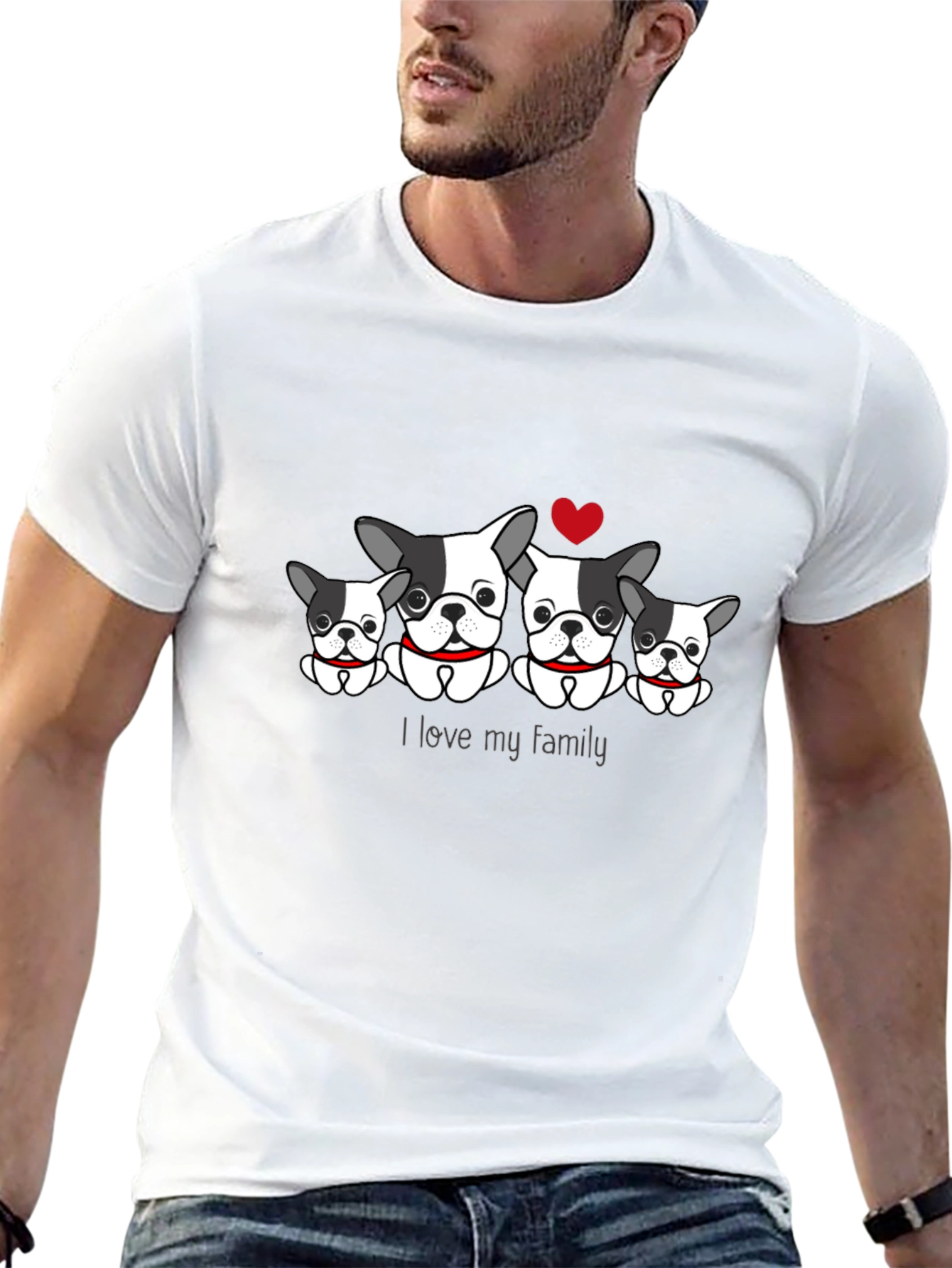 Dog Family T-Shirt - I Love My Family