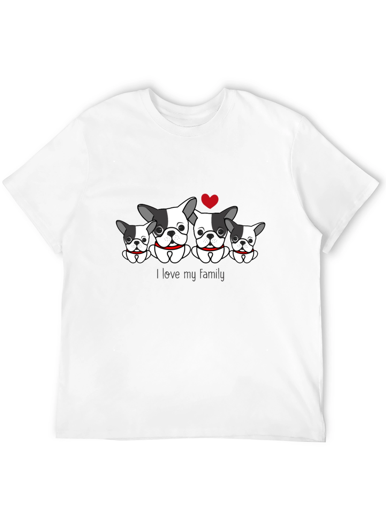 Dog Family T-Shirt - I Love My Family