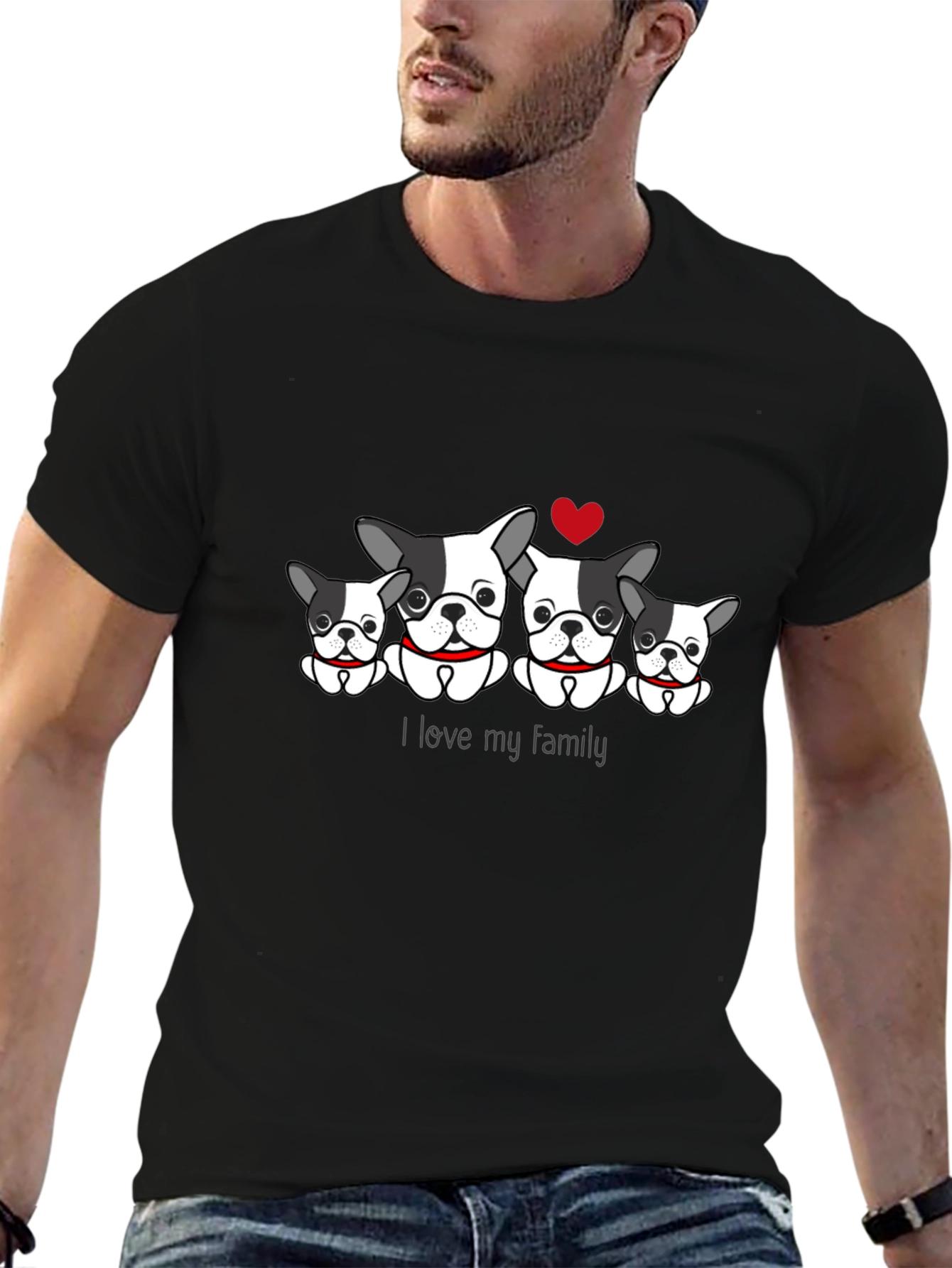Dog Family T-Shirt - I Love My Family
