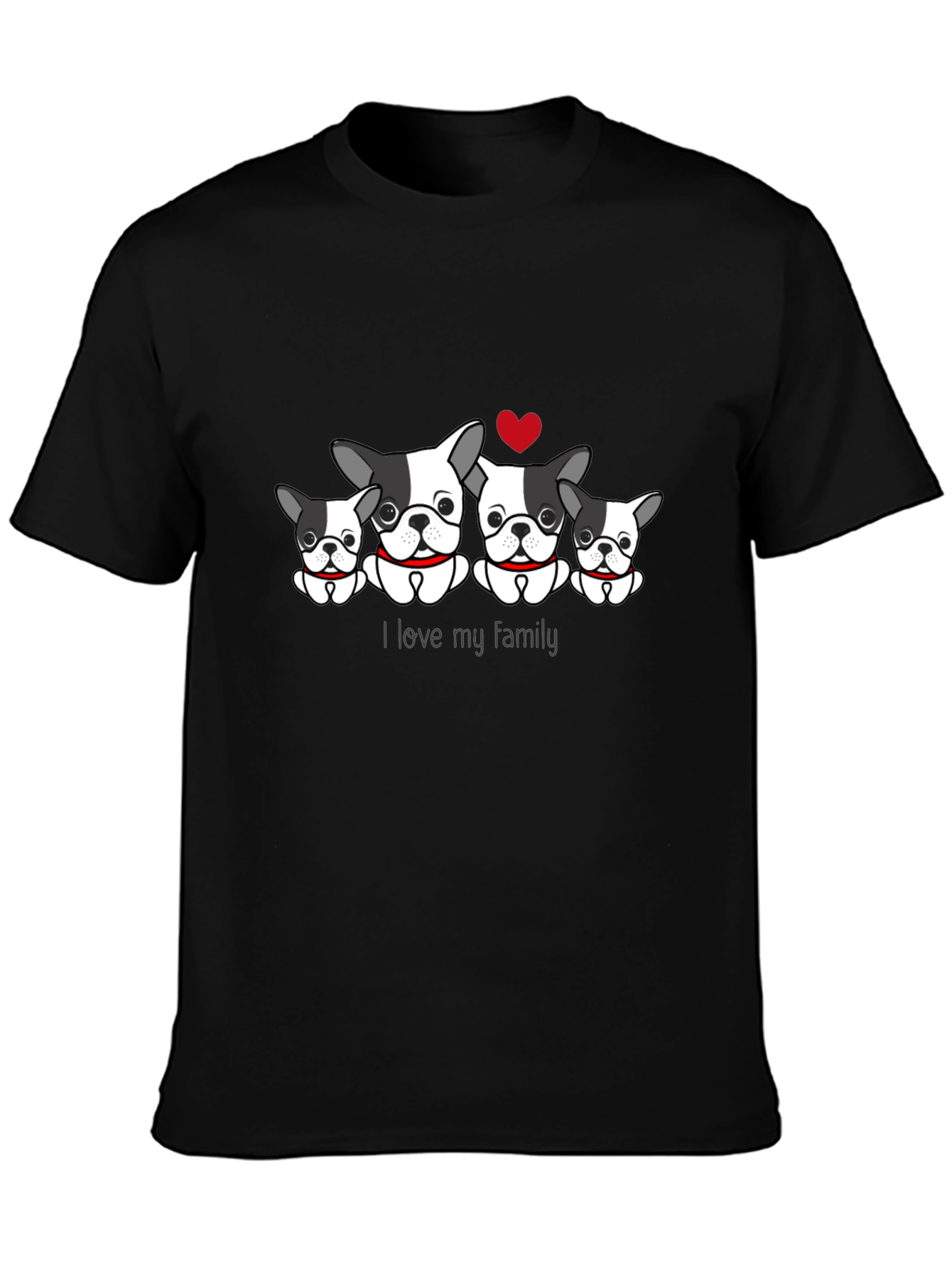 Dog Family T-Shirt - I Love My Family