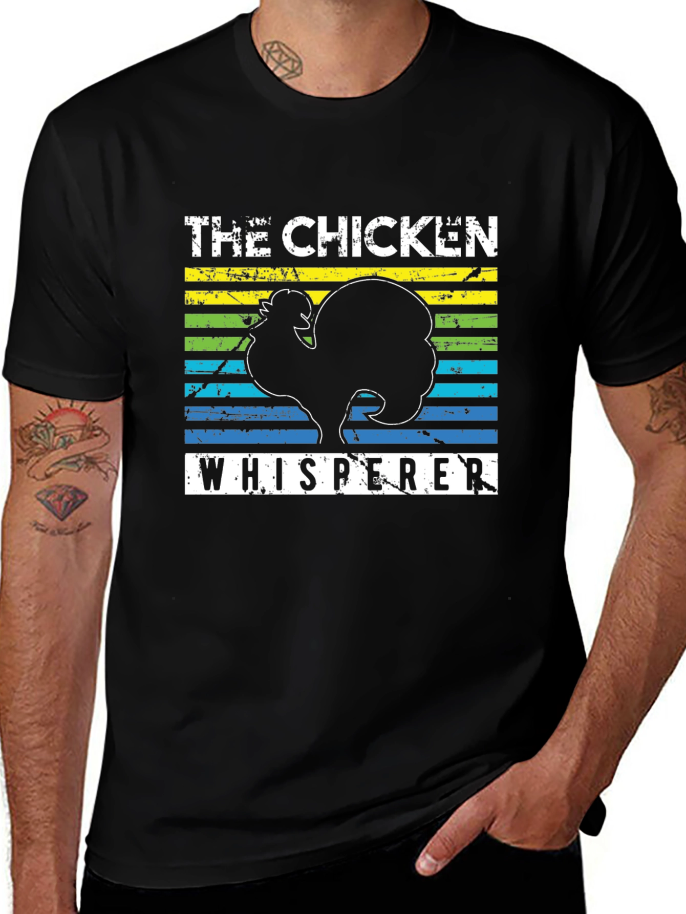 Chicken Whisperer Graphic Tee - Unisex Black T-Shirt