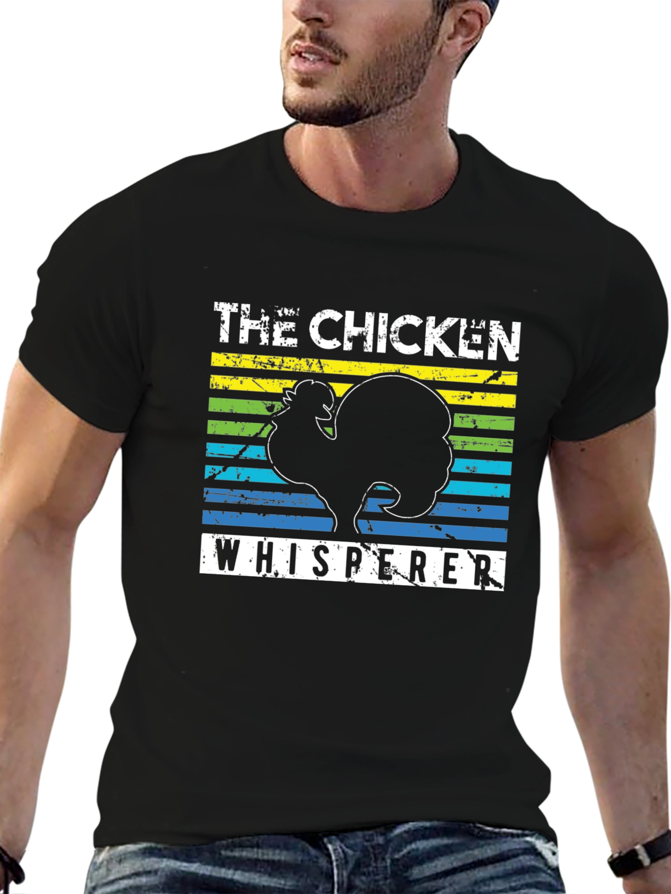 Chicken Whisperer Graphic Tee - Unisex Black T-Shirt