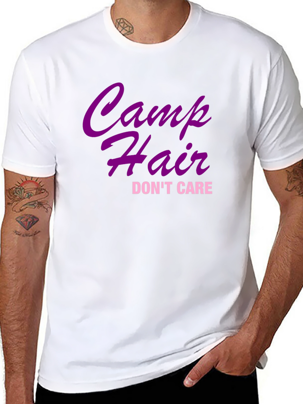 Camp Hair Dont Care Black T-Shirt