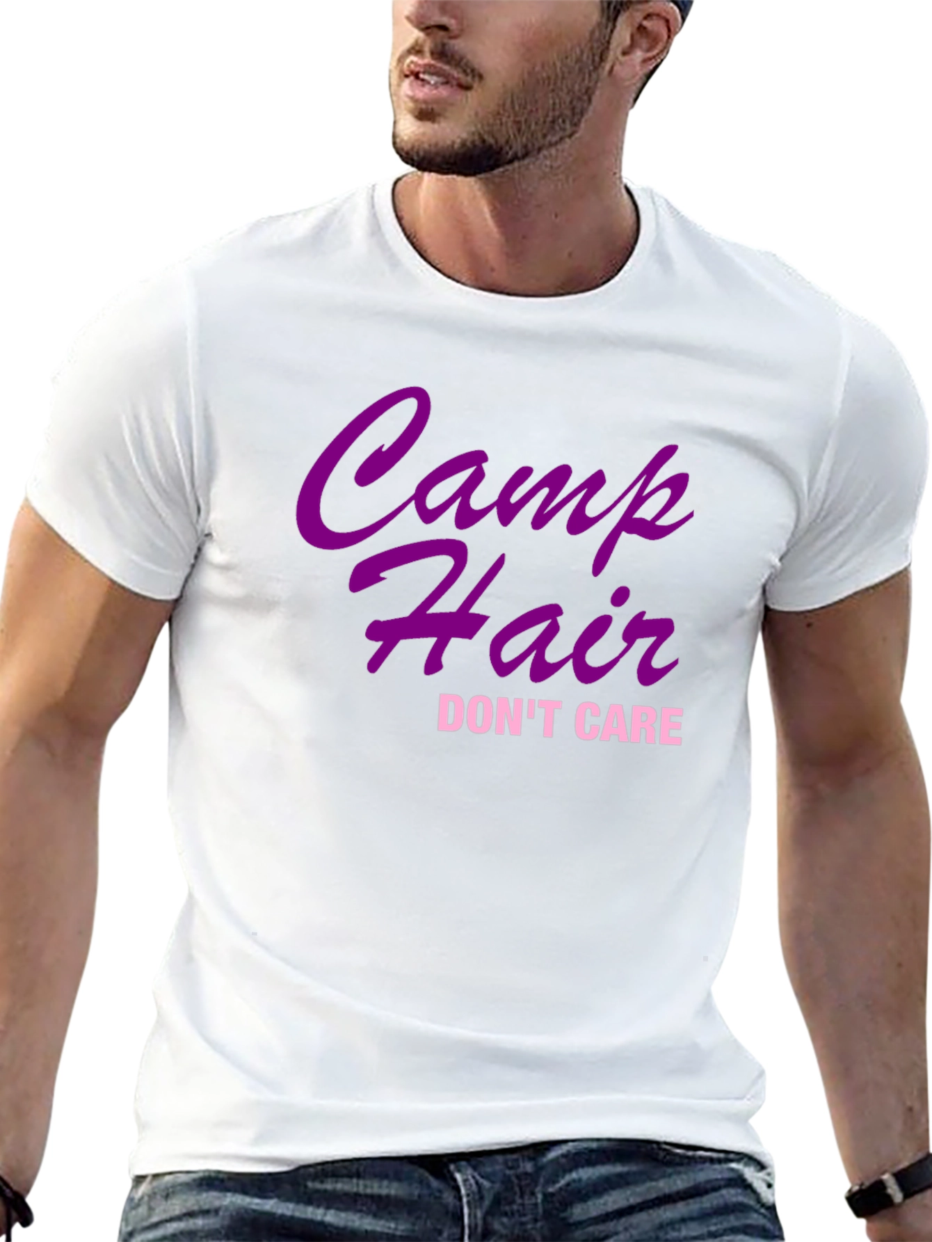Camp Hair Dont Care Black T-Shirt