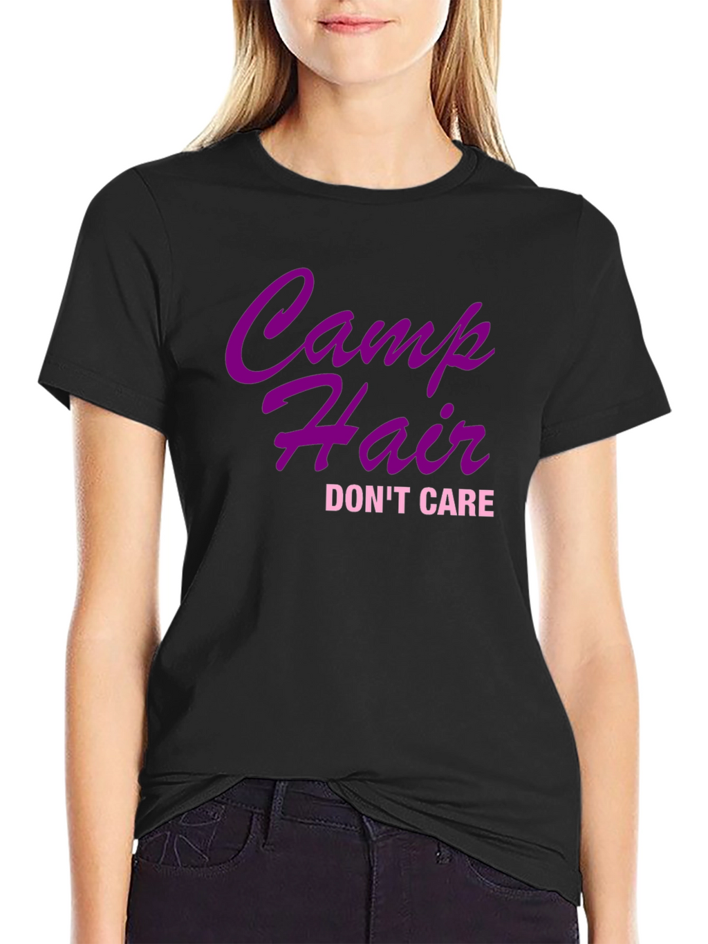 Camp Hair Dont Care Black T-Shirt