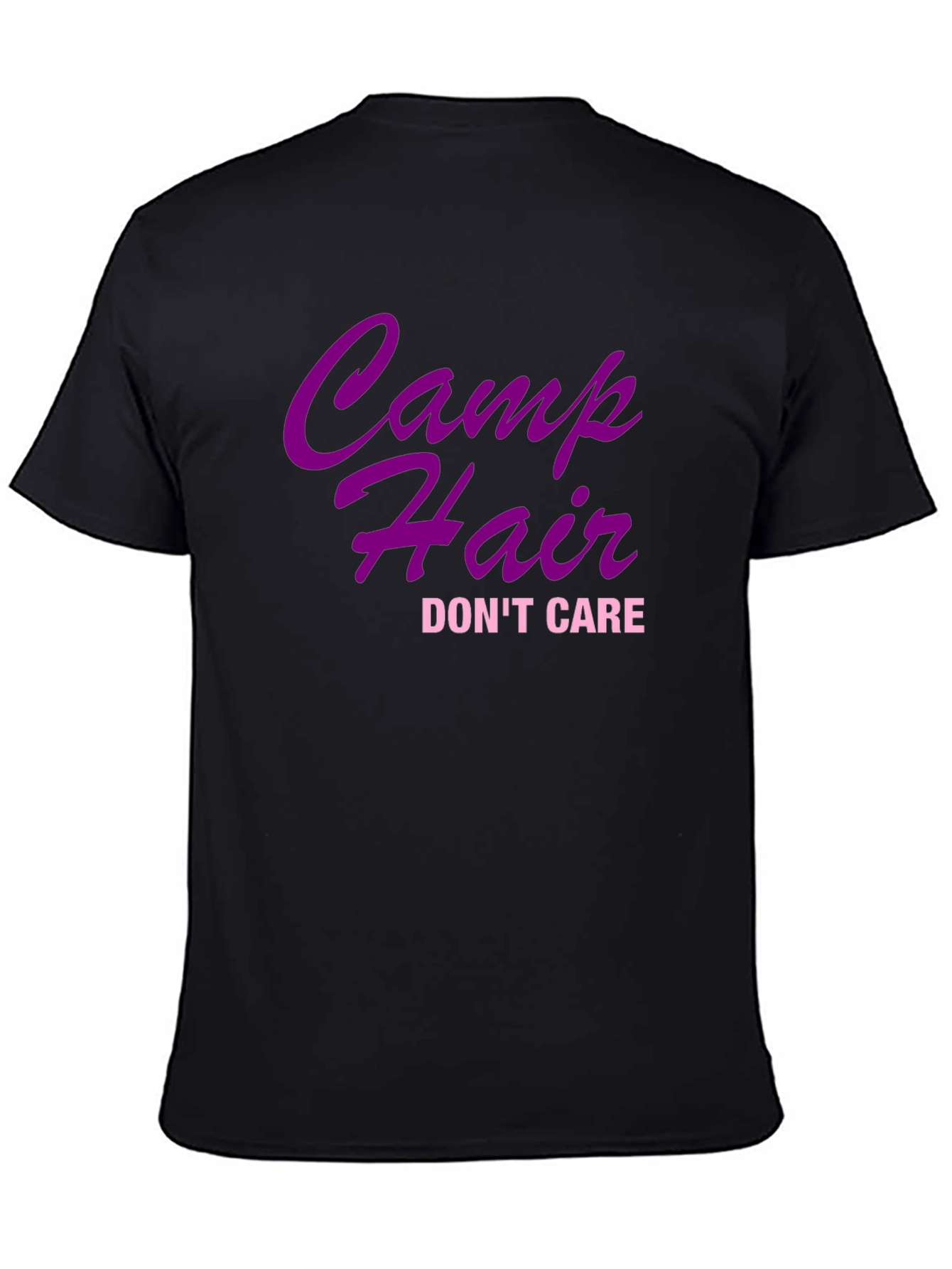 Camp Hair Dont Care Black T-Shirt