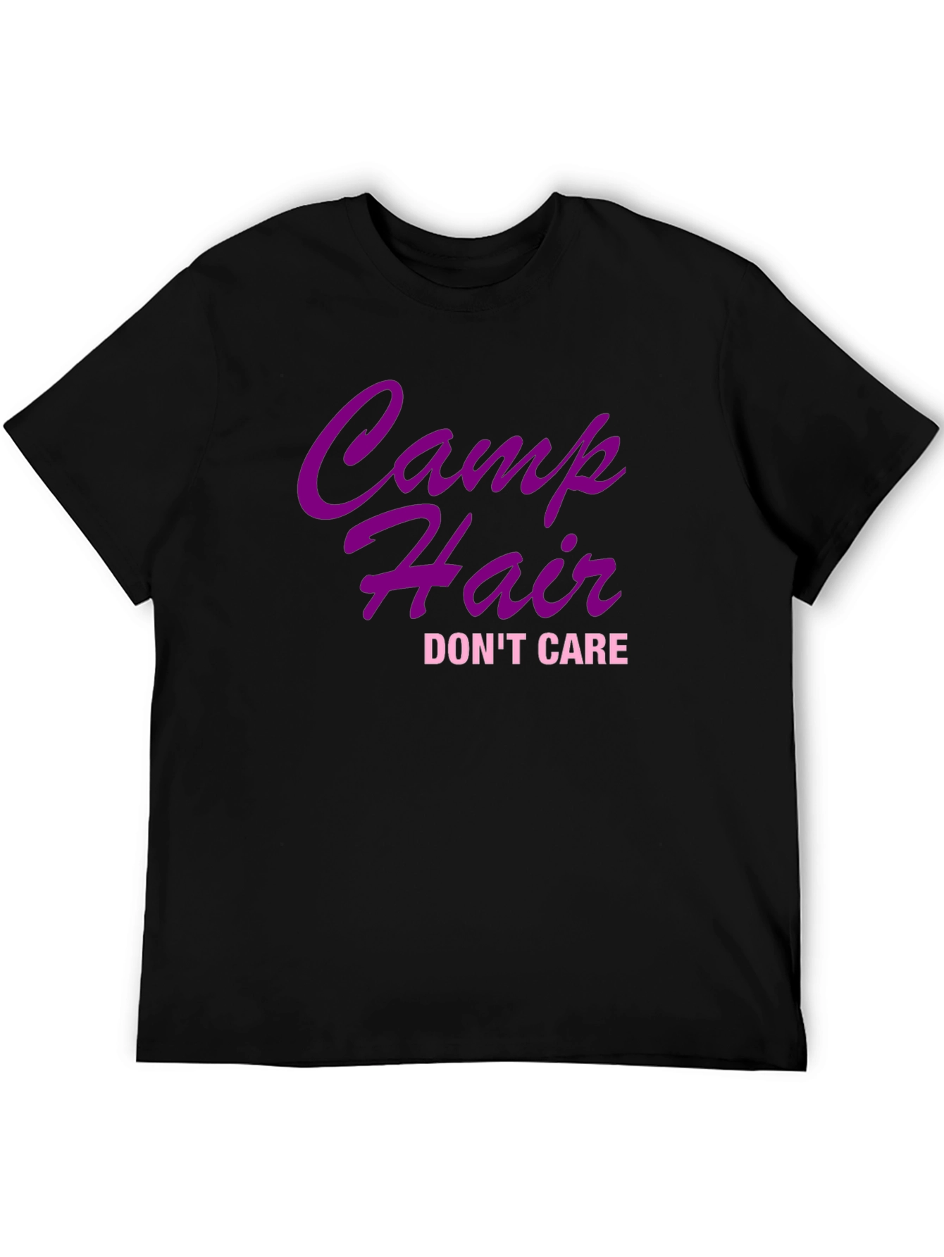 Camp Hair Dont Care Black T-Shirt