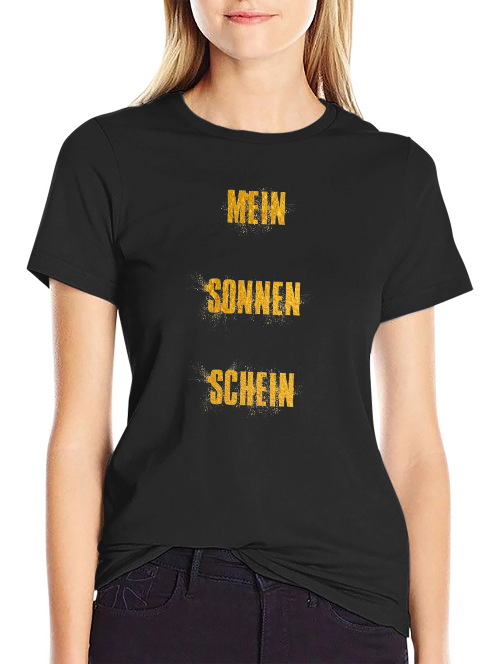Mein Sonnenschein Graphic Tee - Black