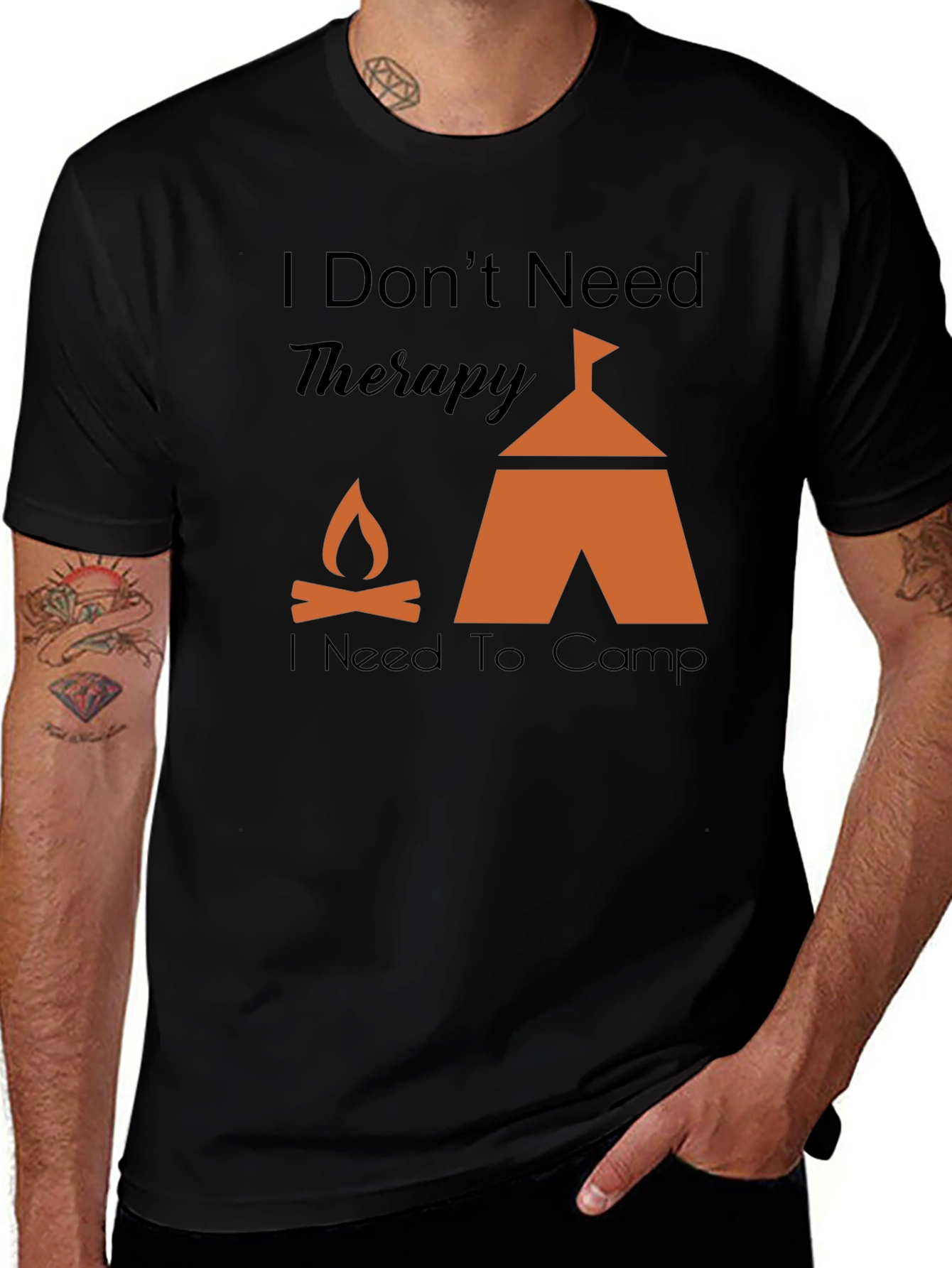 Camping Therapy Graphic T-Shirt