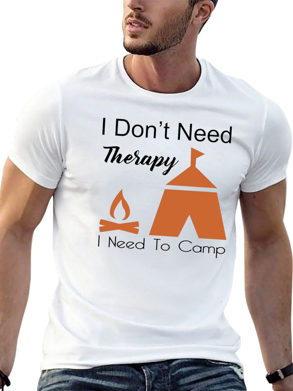 Camping Therapy Graphic T-Shirt