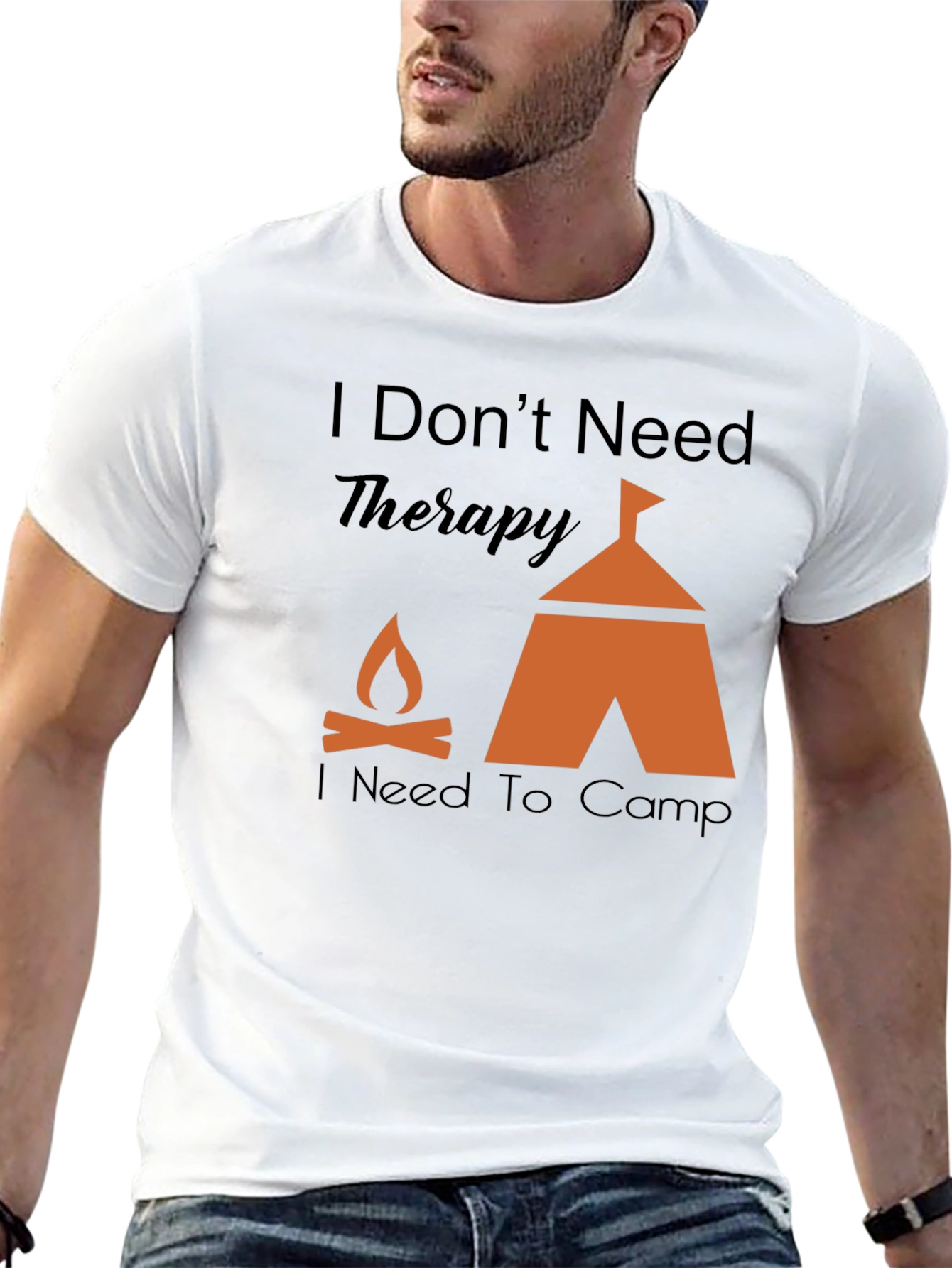 Camping Therapy Graphic T-Shirt