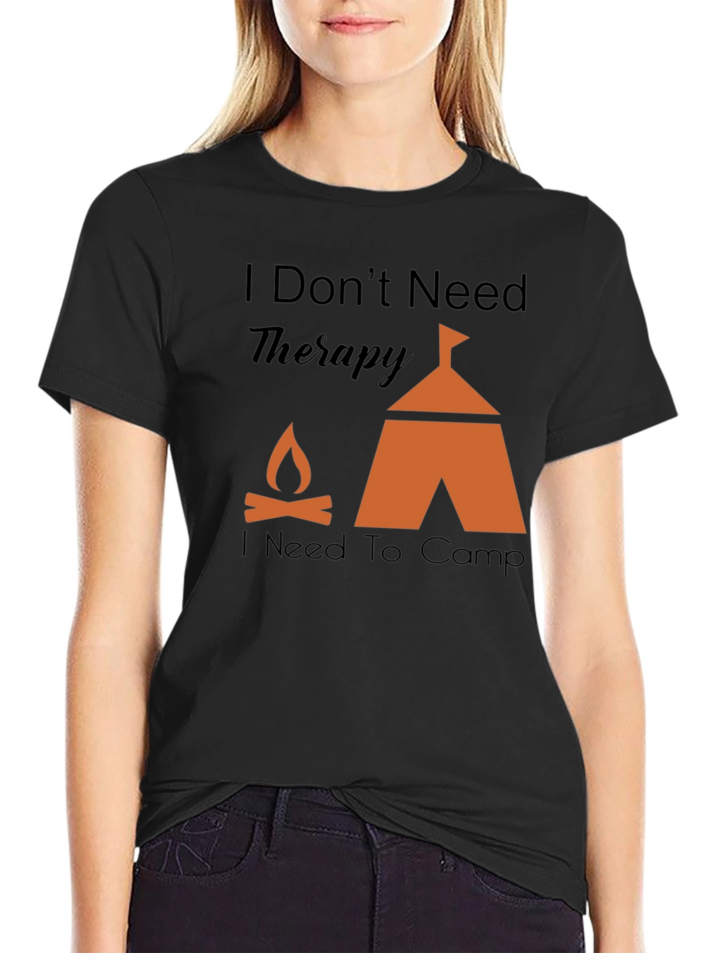 Camping Therapy Graphic T-Shirt