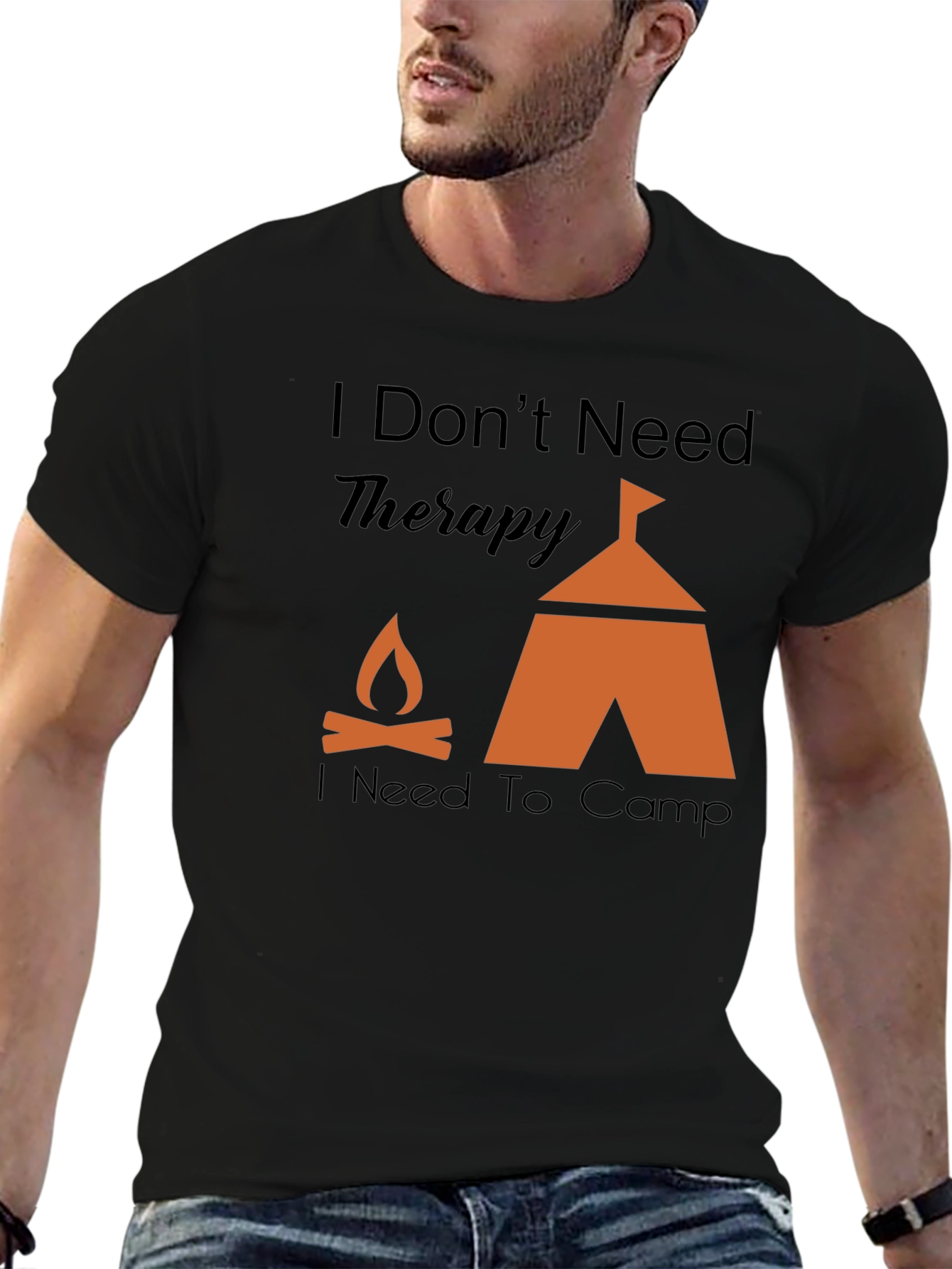 Camping Therapy Graphic T-Shirt
