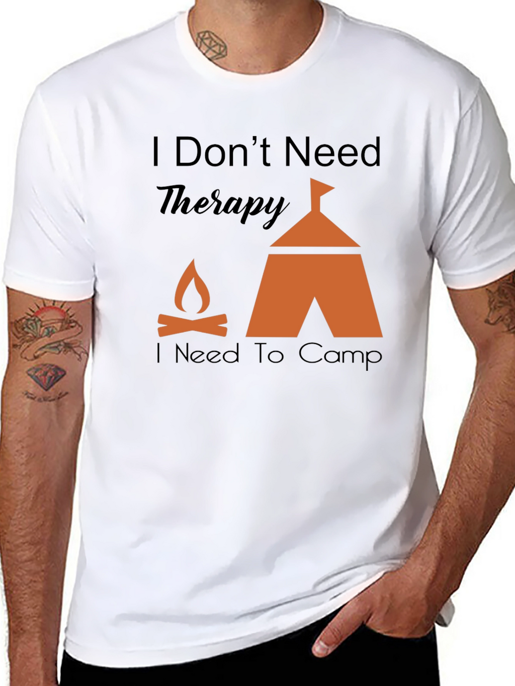 Camping Therapy Graphic T-Shirt