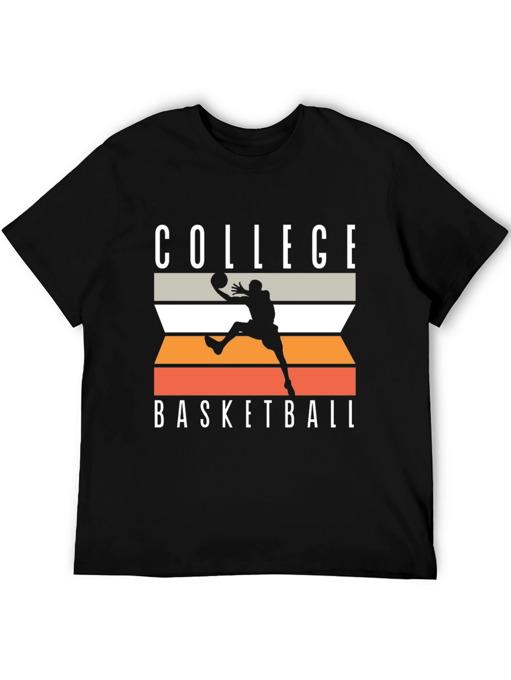 College Basketball Graphic Tee - Black