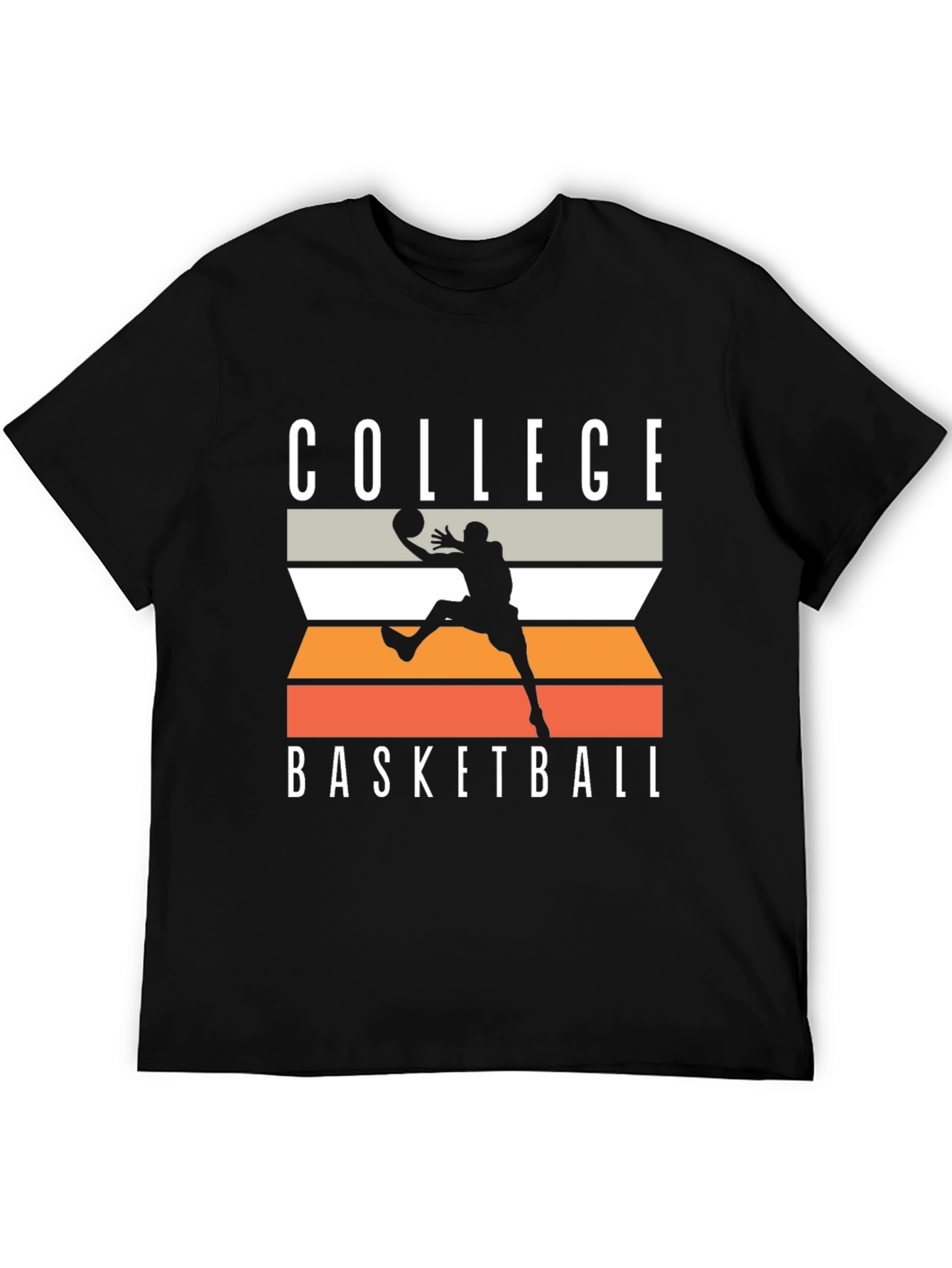 College Basketball Graphic Tee - Black