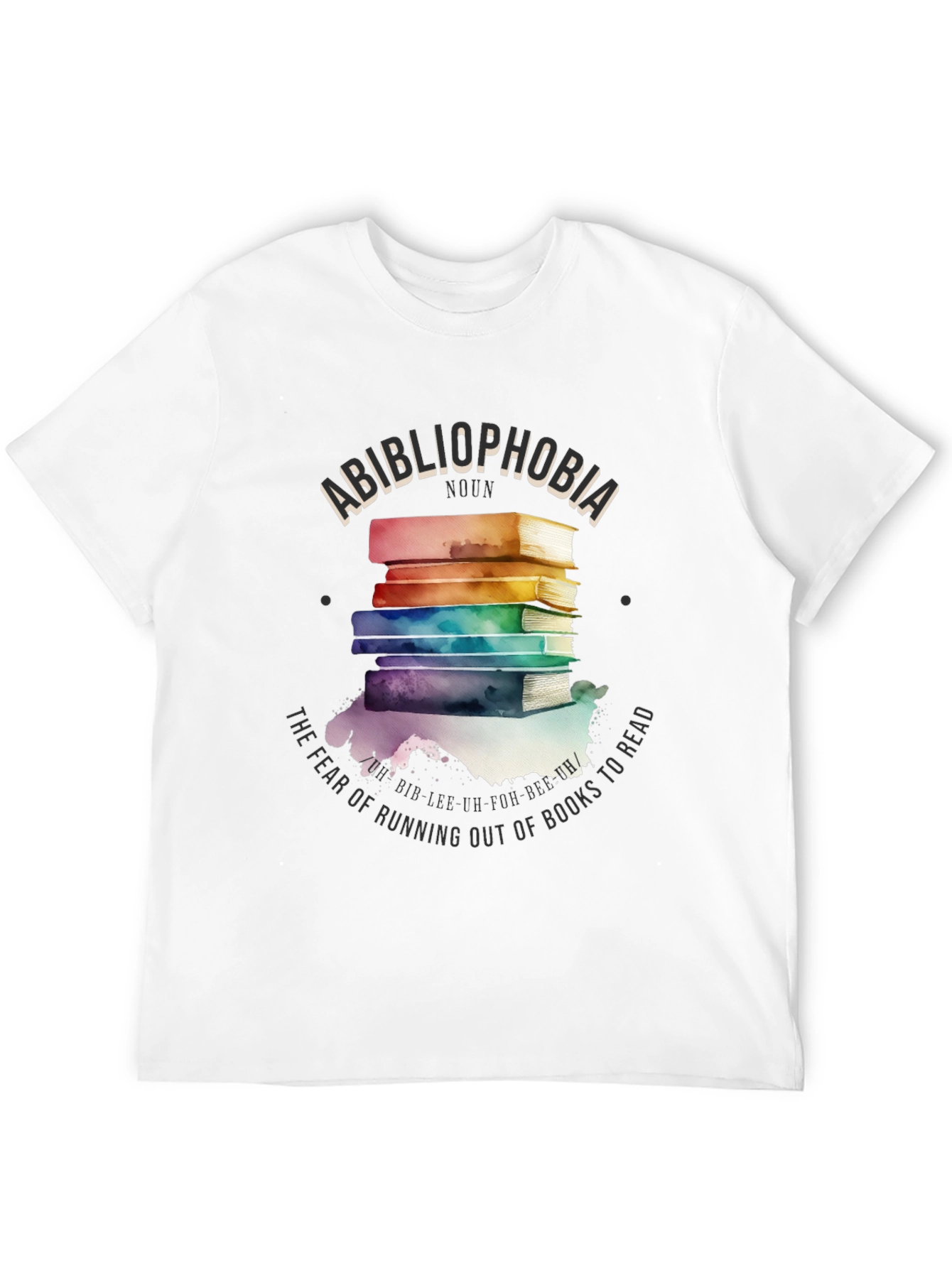 Bibliophobia Book Lover Graphic Tee