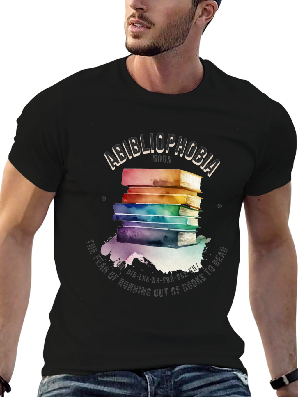 Bibliophobia Book Lover Graphic Tee