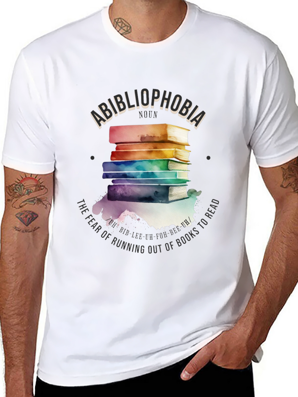 Bibliophobia Book Lover Graphic Tee
