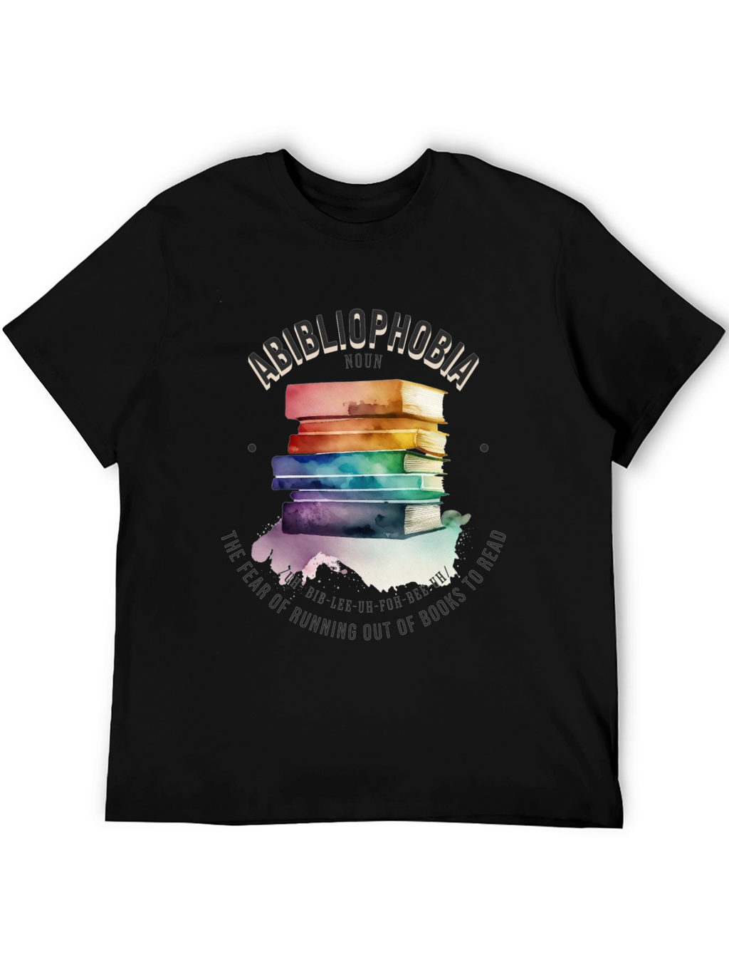 Bibliophobia Book Lover Graphic Tee