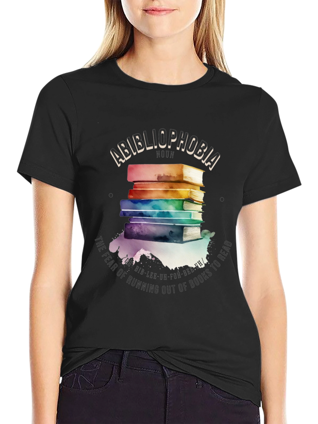 Bibliophobia Book Lover Graphic Tee