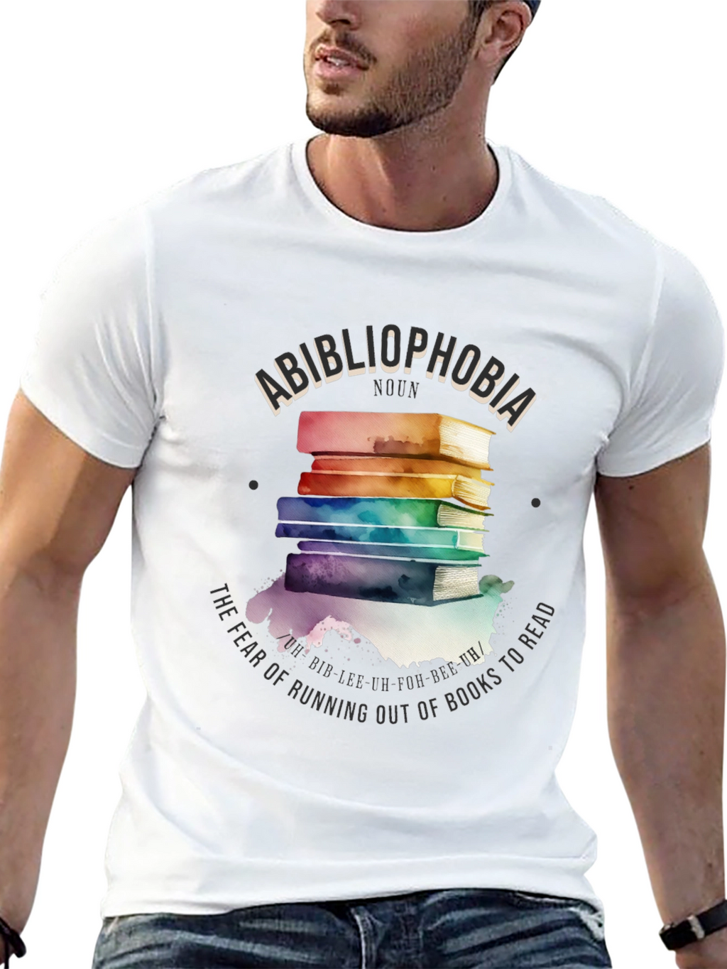 Bibliophobia Book Lover Graphic Tee